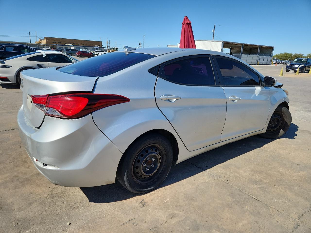 2016 Hyundai Elantra Silver vin: 5NPDH4AEXGH686539