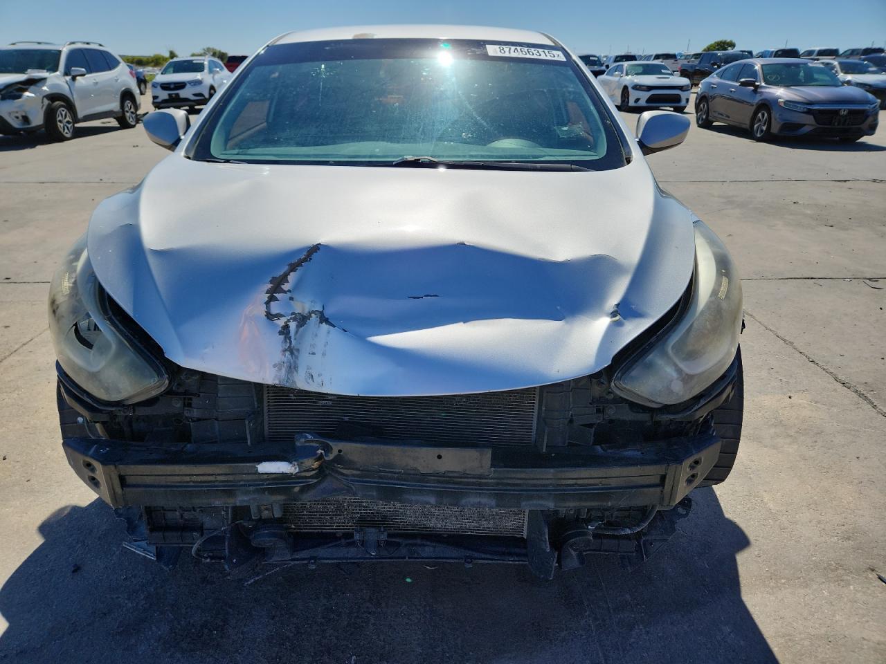 2016 Hyundai Elantra Silver vin: 5NPDH4AEXGH686539