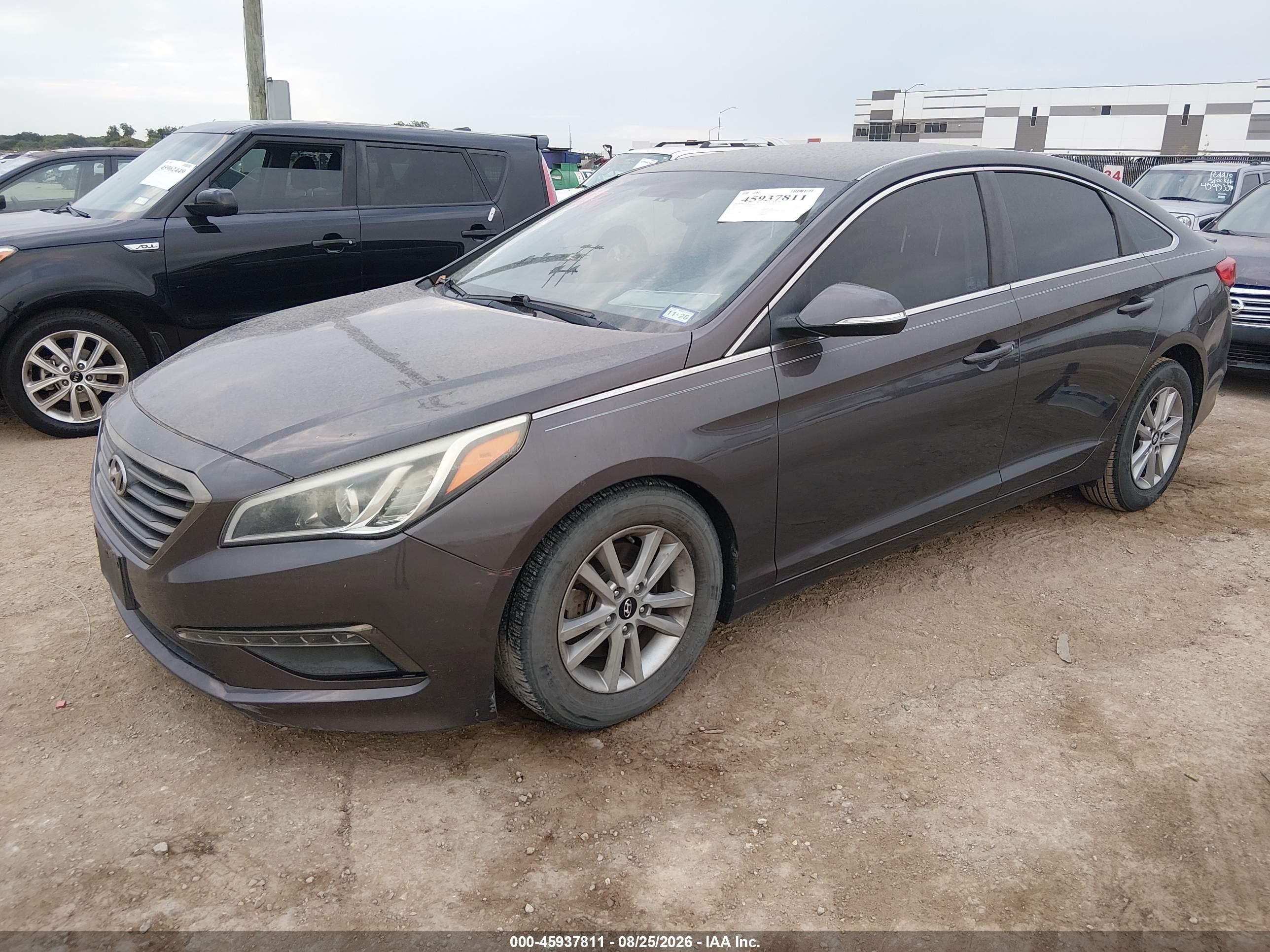 2015 Hyundai Sonata Eco Gray vin: 5NPE24AA0FH148711