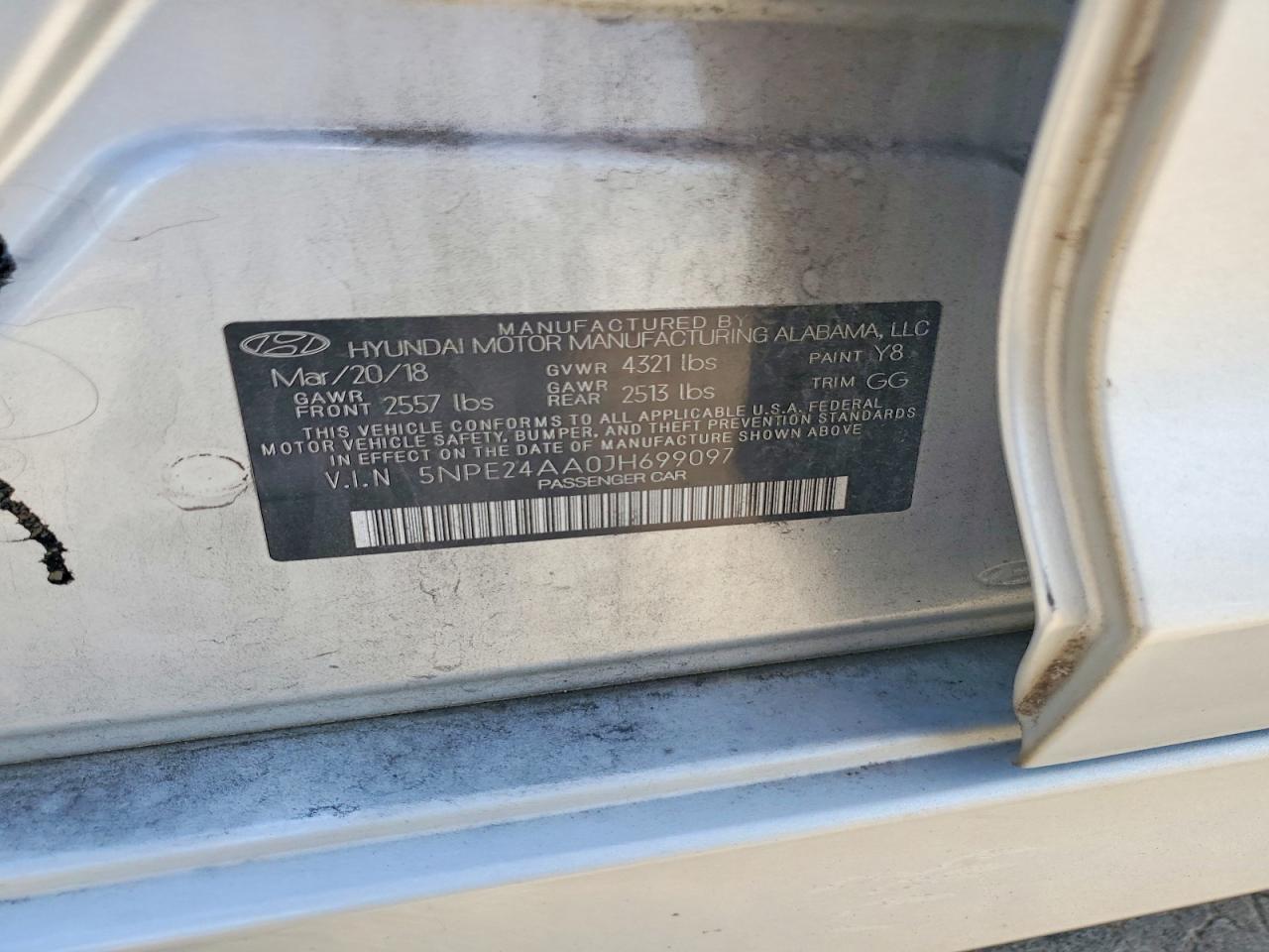 2018 Hyundai Sonata Eco Silver vin: 5NPE24AA0JH699097