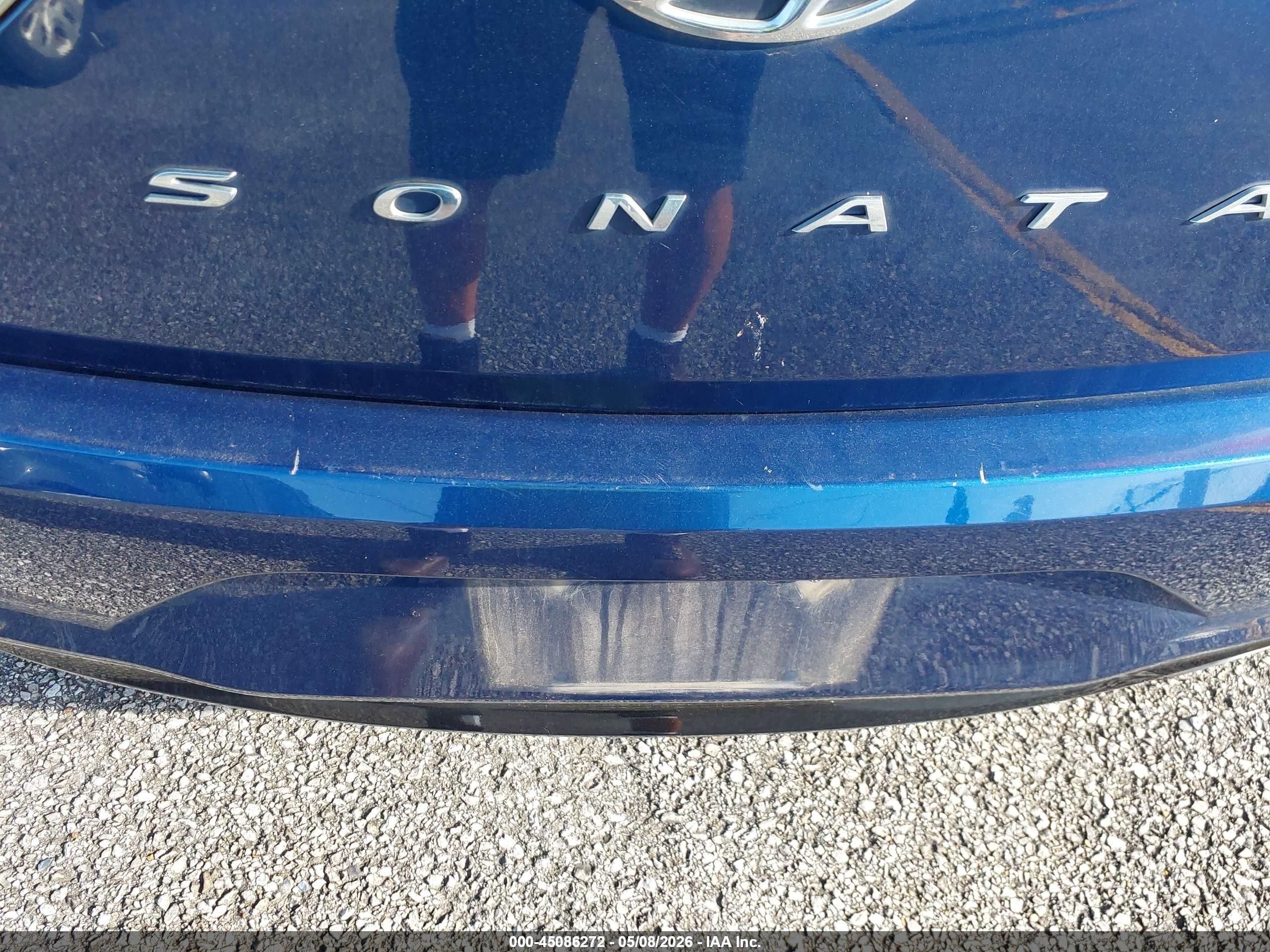 2019 Hyundai Sonata Eco Синий vin: 5NPE24AA2KH774786