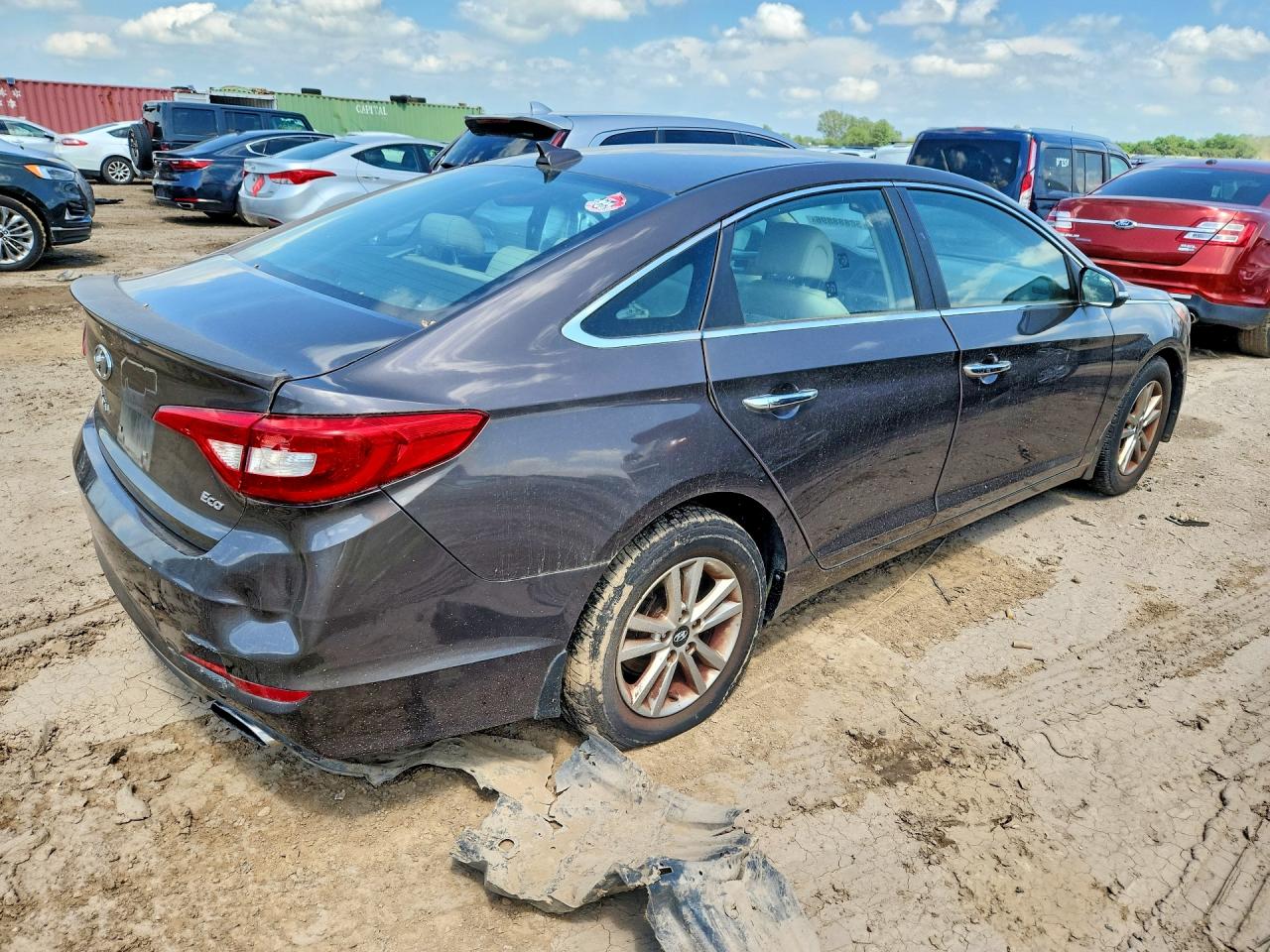 2015 Hyundai Sonata Eco Brown vin: 5NPE24AA3FH110633