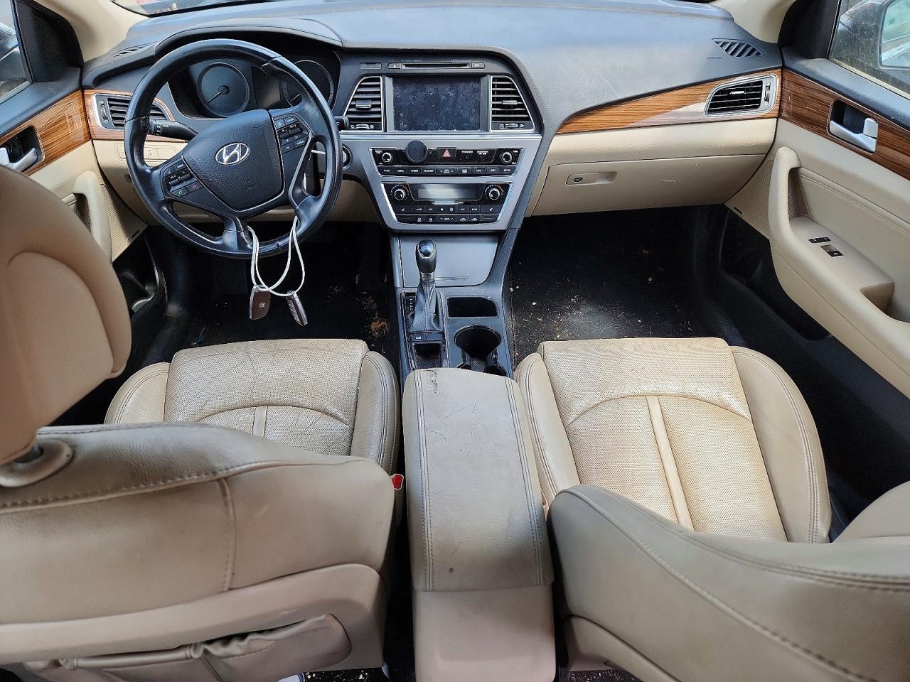 2015 Hyundai Sonata Eco Brown vin: 5NPE24AA3FH110633