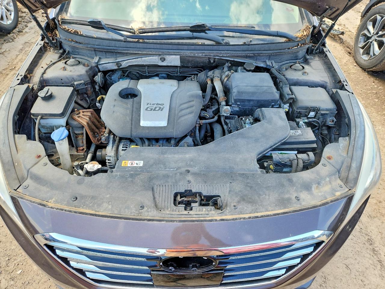 2015 Hyundai Sonata Eco Brown vin: 5NPE24AA3FH110633