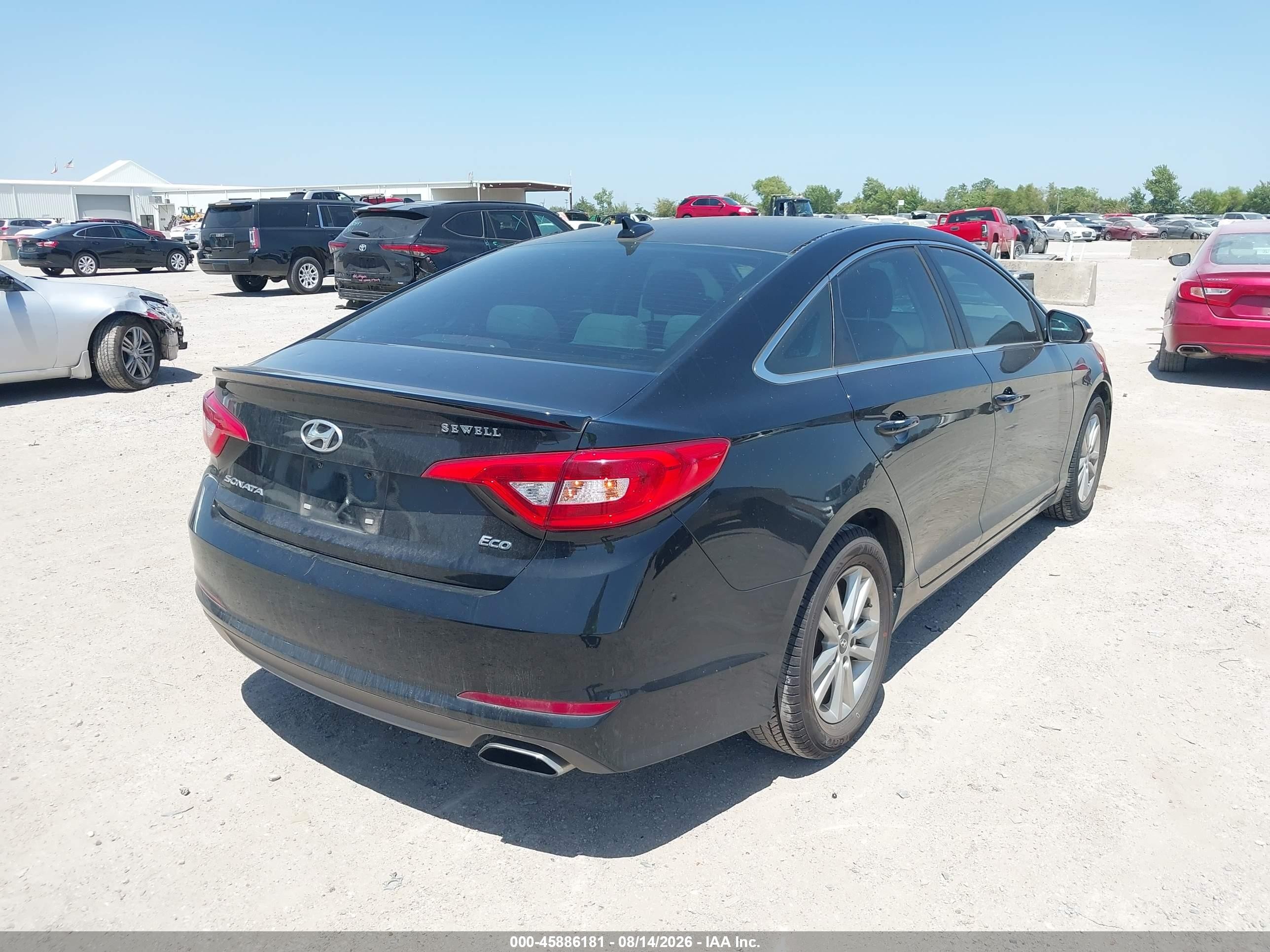 2015 Hyundai Sonata Eco Black vin: 5NPE24AA3FH113208