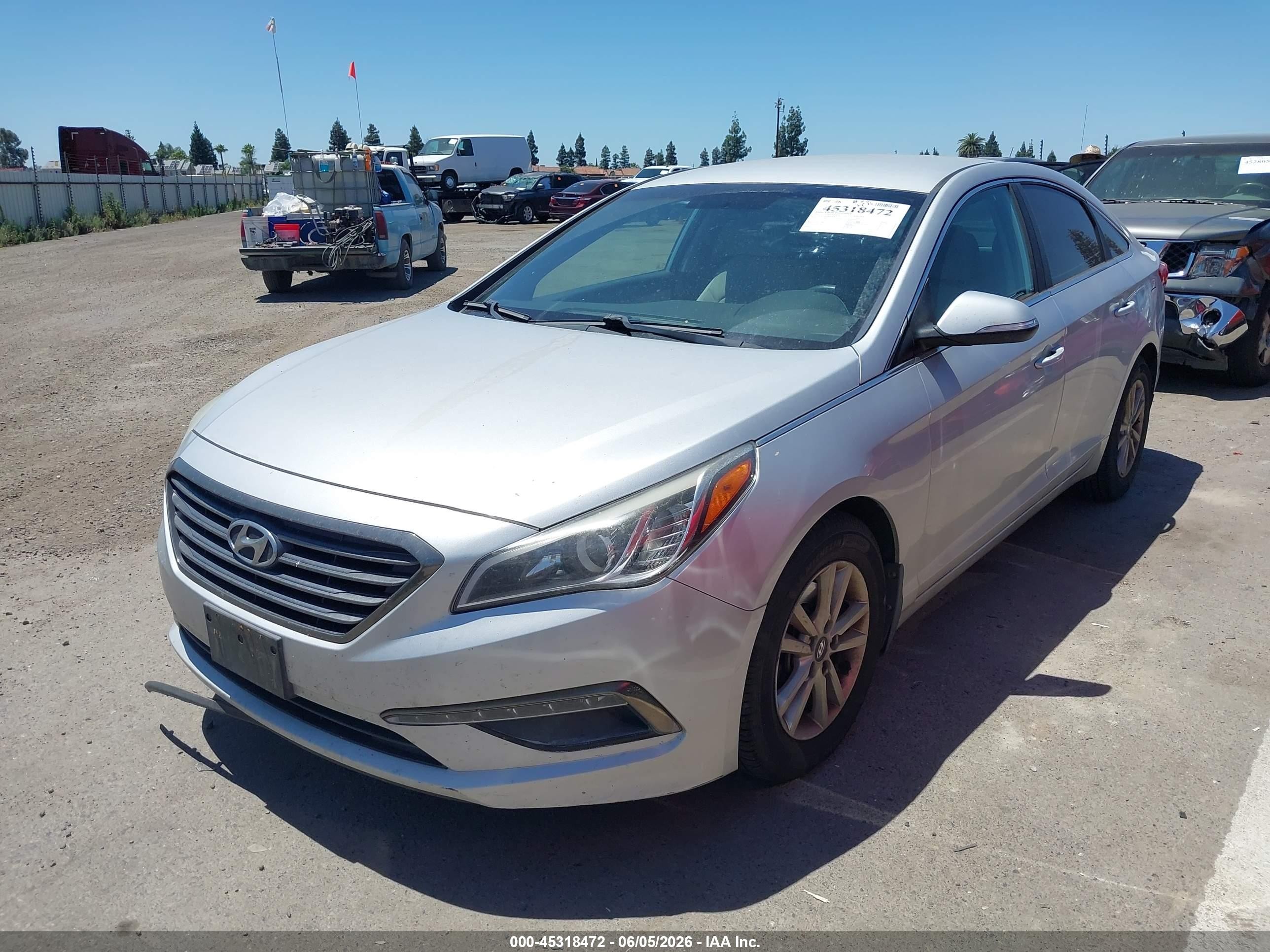 2015 Hyundai Sonata Eco Silver vin: 5NPE24AA3FH157838