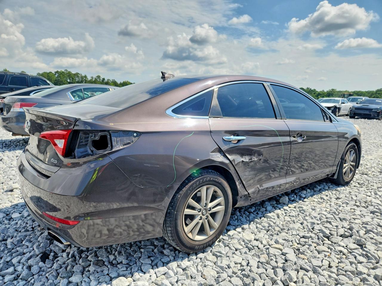 2015 Hyundai Sonata Eco Brown vin: 5NPE24AA3FH159346