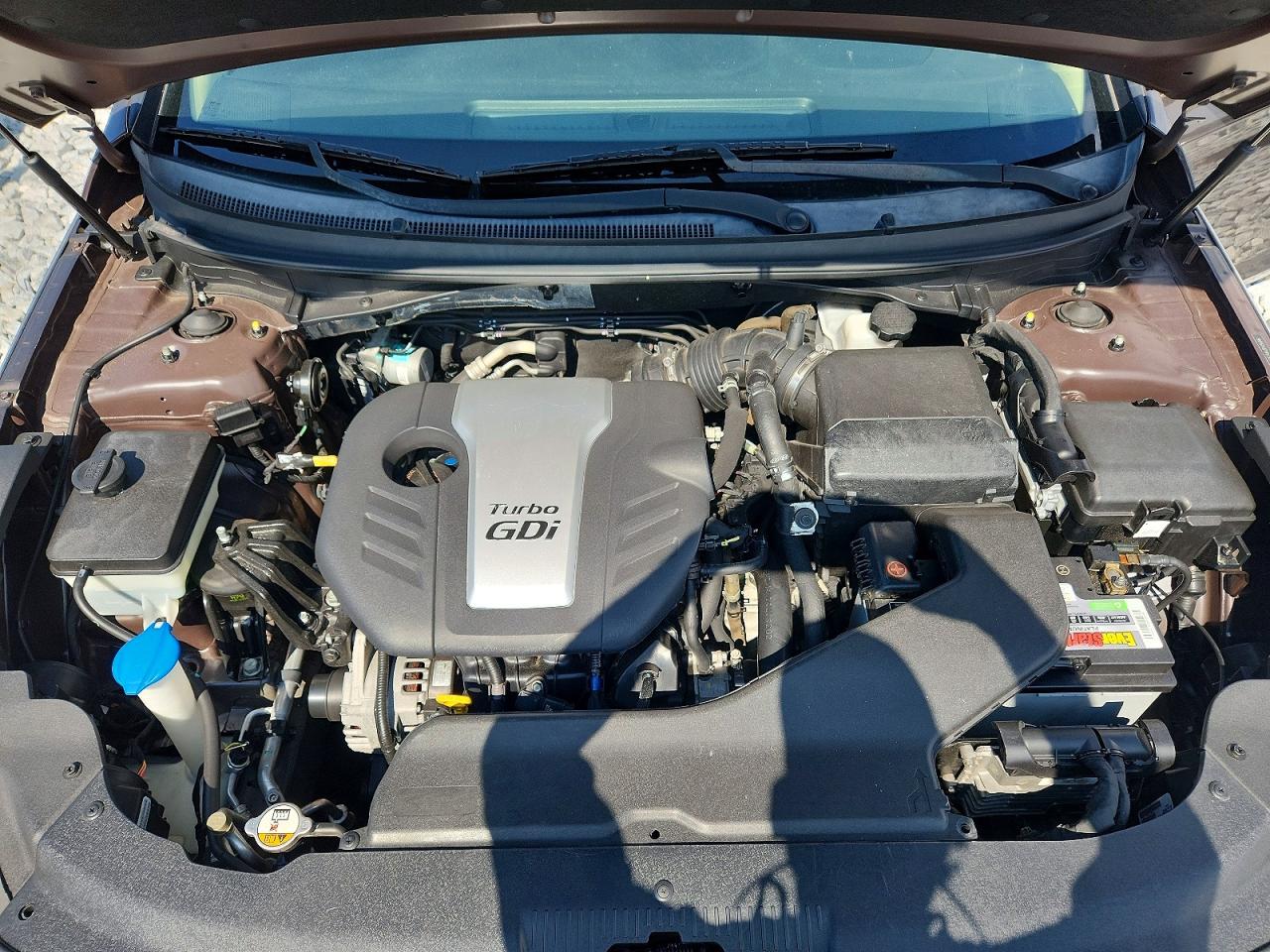 2015 Hyundai Sonata Eco Brown vin: 5NPE24AA3FH159346