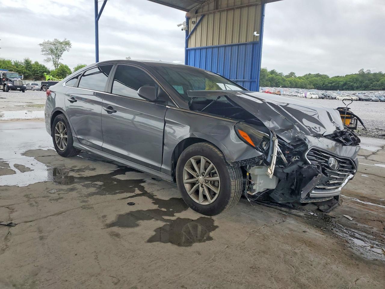 2018 Hyundai Sonata Eco Серый vin: 5NPE24AA3JH710593