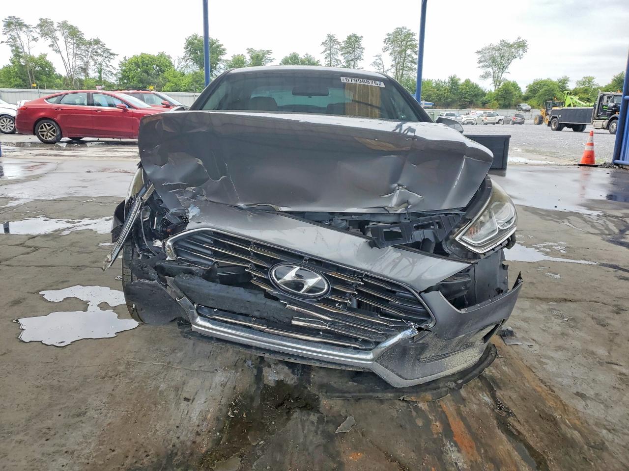 2018 Hyundai Sonata Eco Серый vin: 5NPE24AA3JH710593