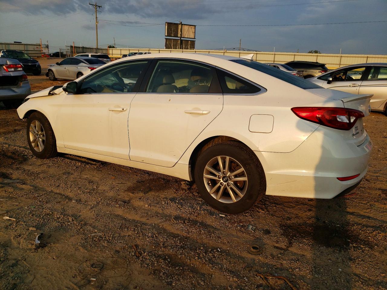 2015 Hyundai Sonata Eco White vin: 5NPE24AA5FH128776