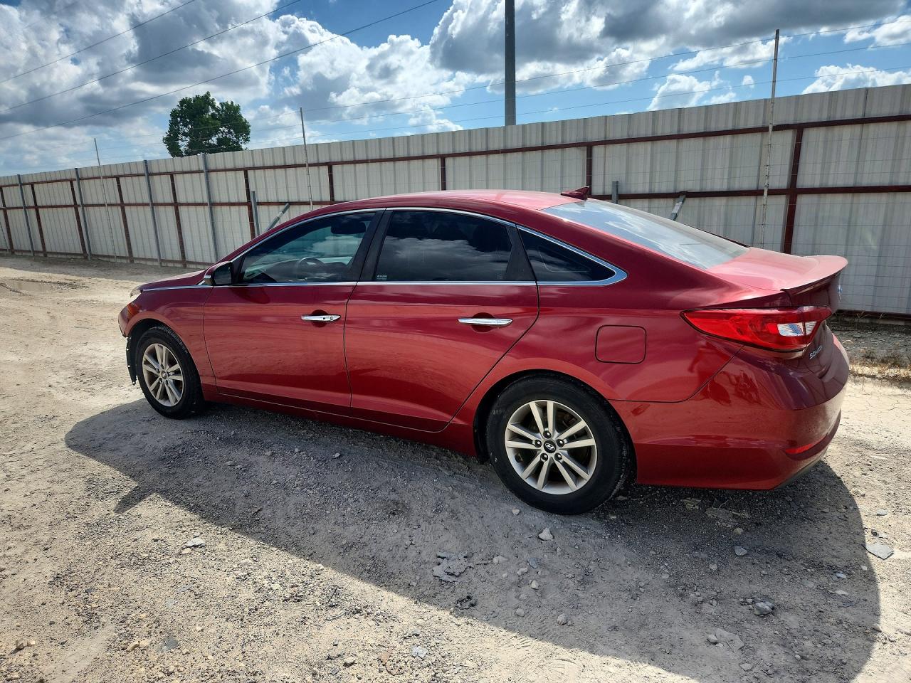 2015 Hyundai Sonata Eco Burgundy vin: 5NPE24AA5FH129653