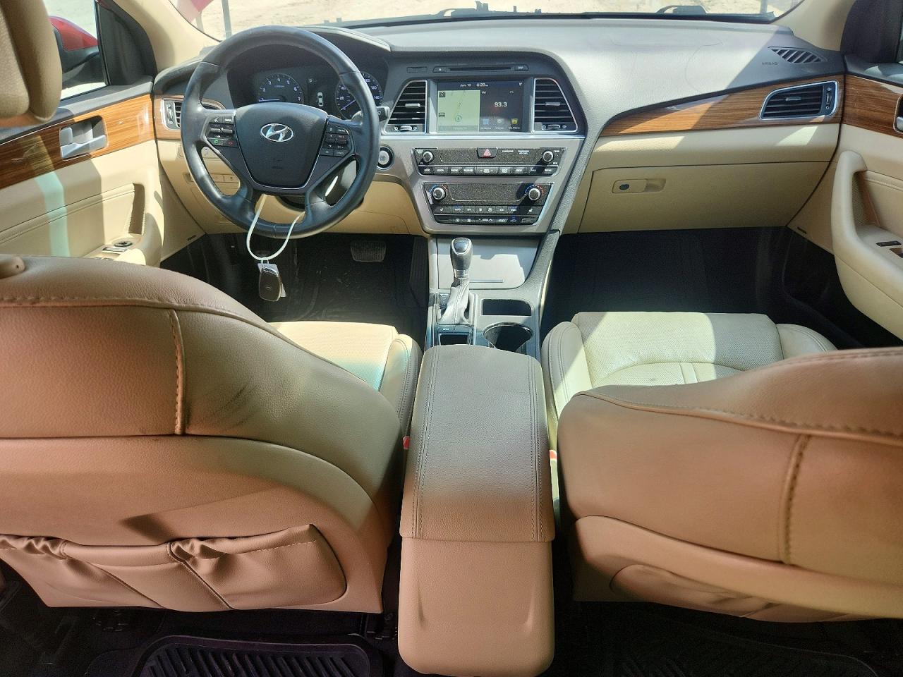 2015 Hyundai Sonata Eco Burgundy vin: 5NPE24AA5FH129653