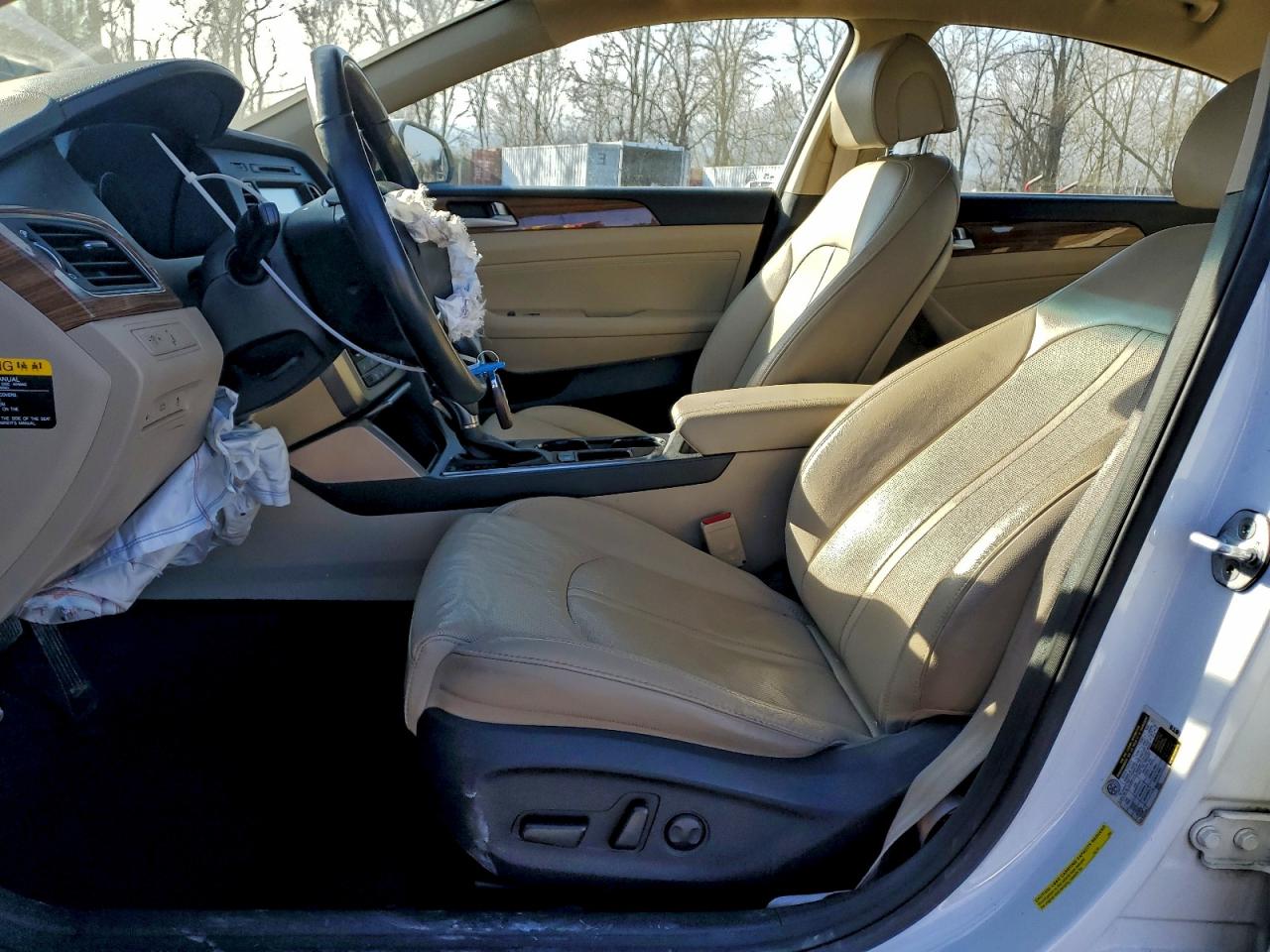 2015 Hyundai Sonata Eco White vin: 5NPE24AA5FH134531
