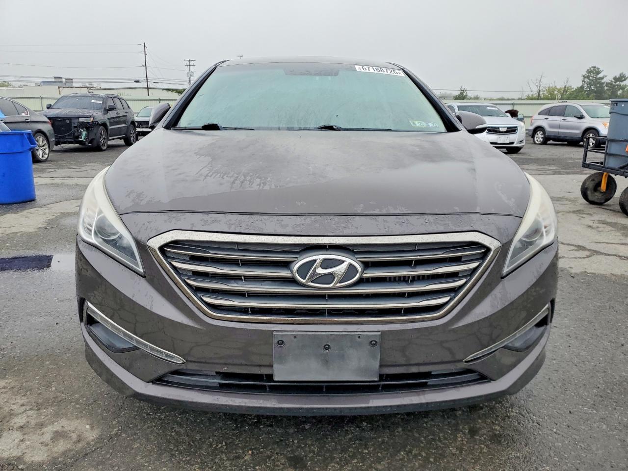 2015 Hyundai Sonata Eco Gray vin: 5NPE24AA6FH110707