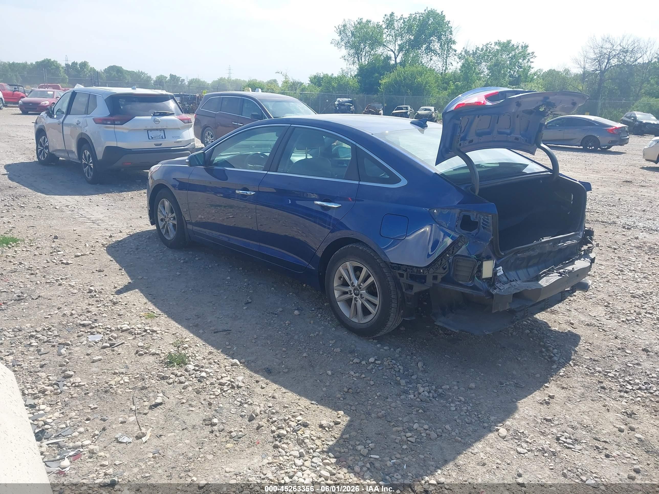 2015 Hyundai Sonata Eco Blue vin: 5NPE24AA6FH138233