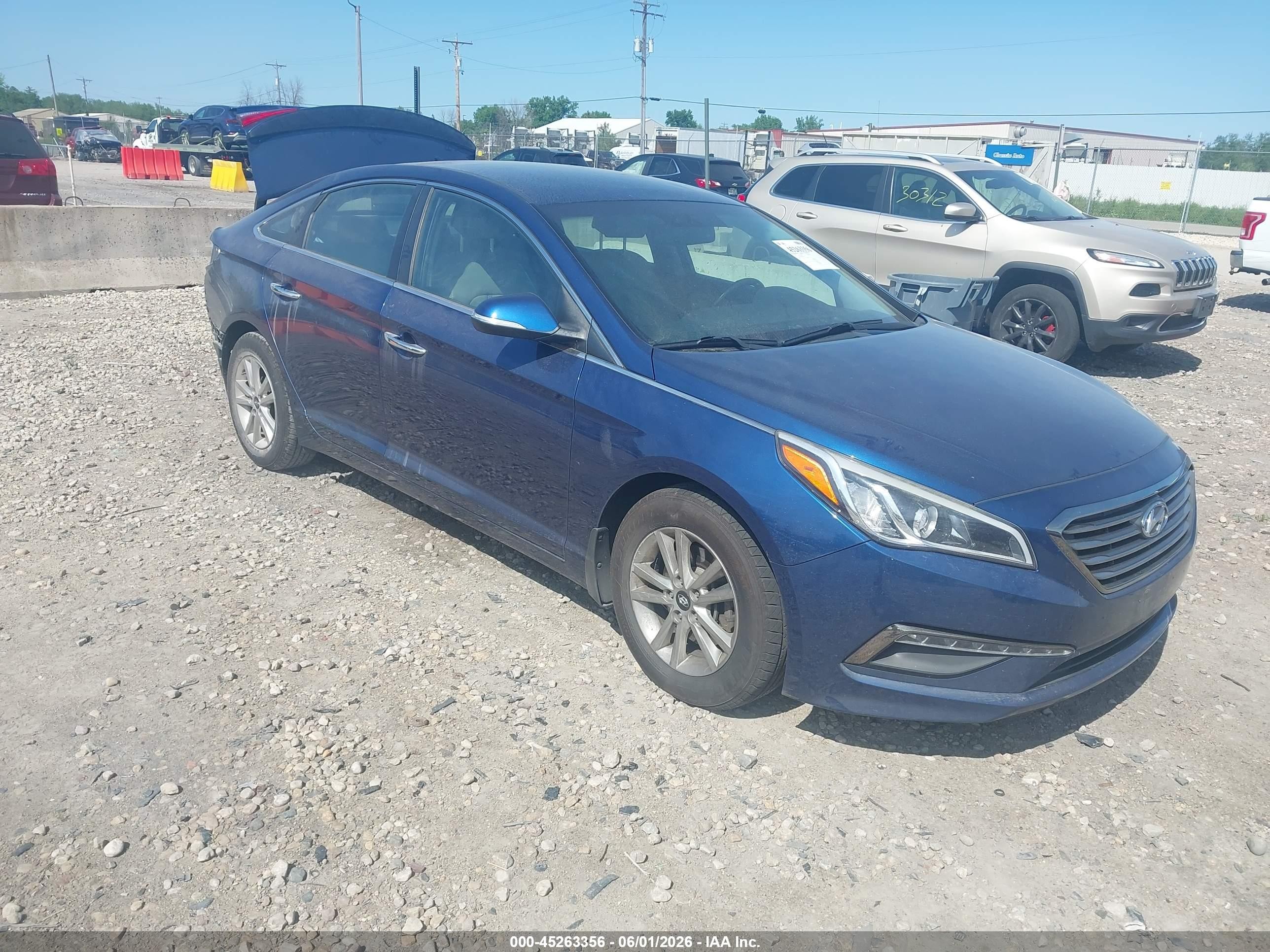 2015 Hyundai Sonata Eco Blue vin: 5NPE24AA6FH138233
