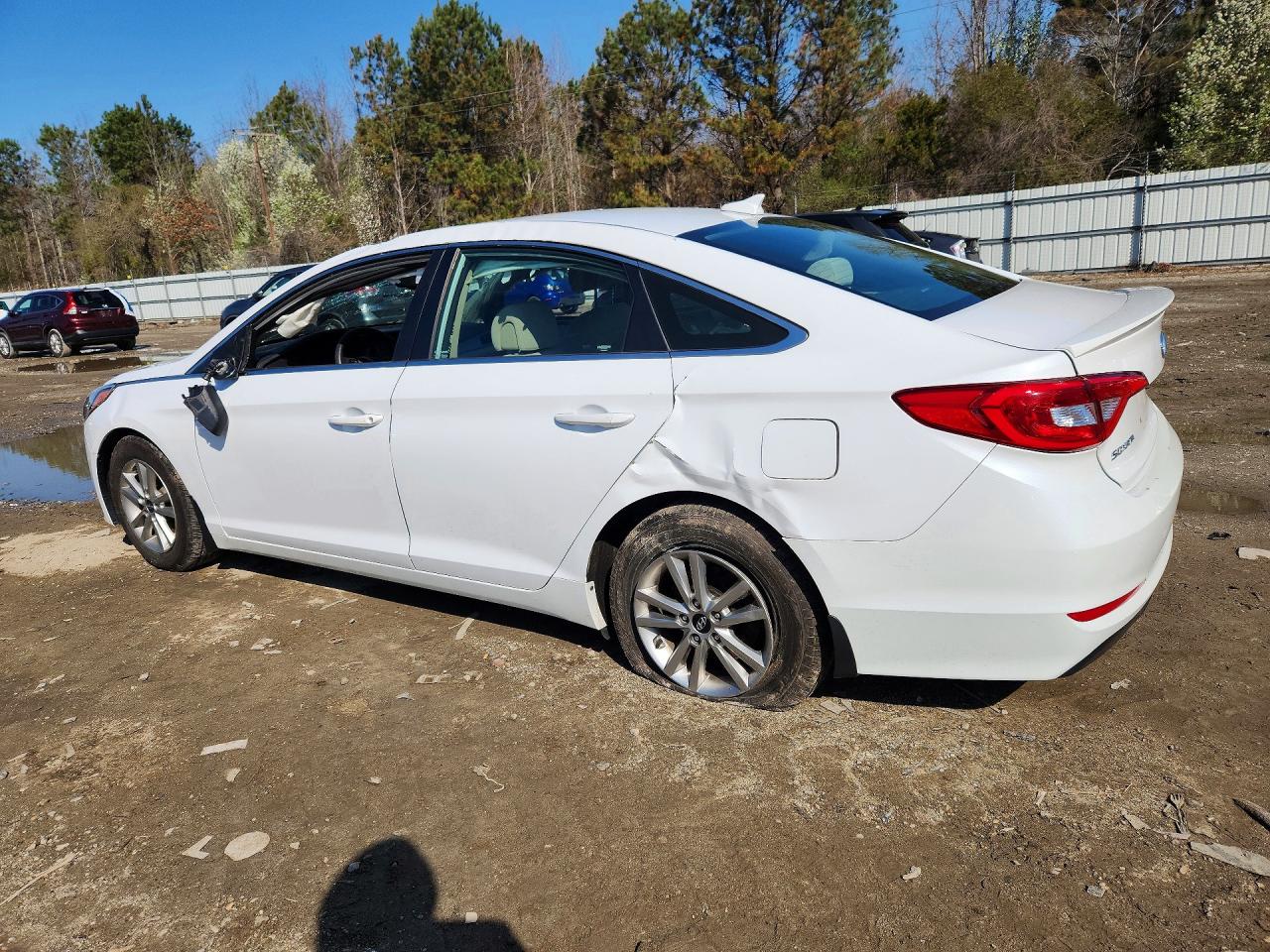2015 Hyundai Sonata White vin: 5NPE24AA6FH139530