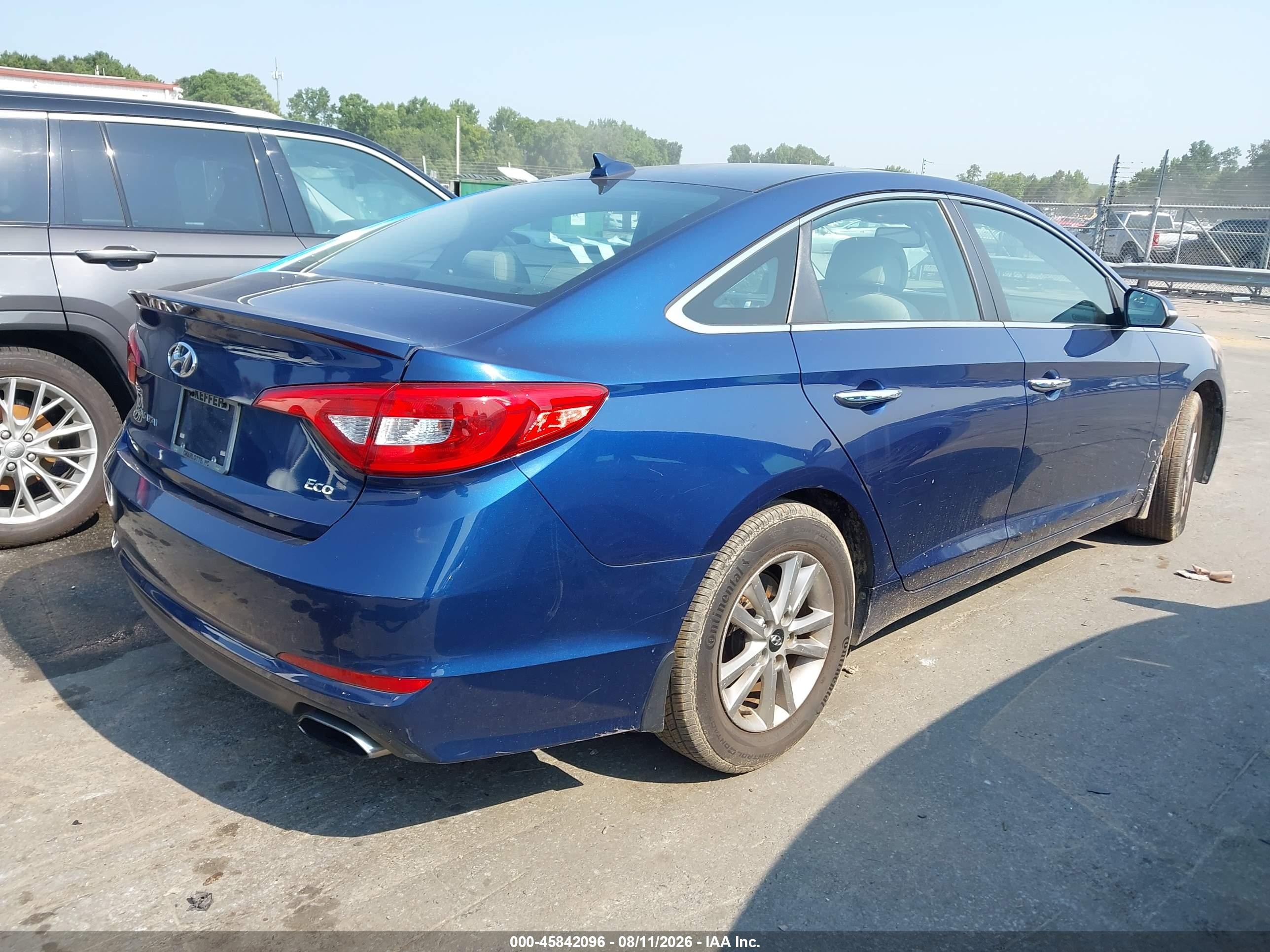 2015 Hyundai Sonata Eco Blue vin: 5NPE24AA6FH152701