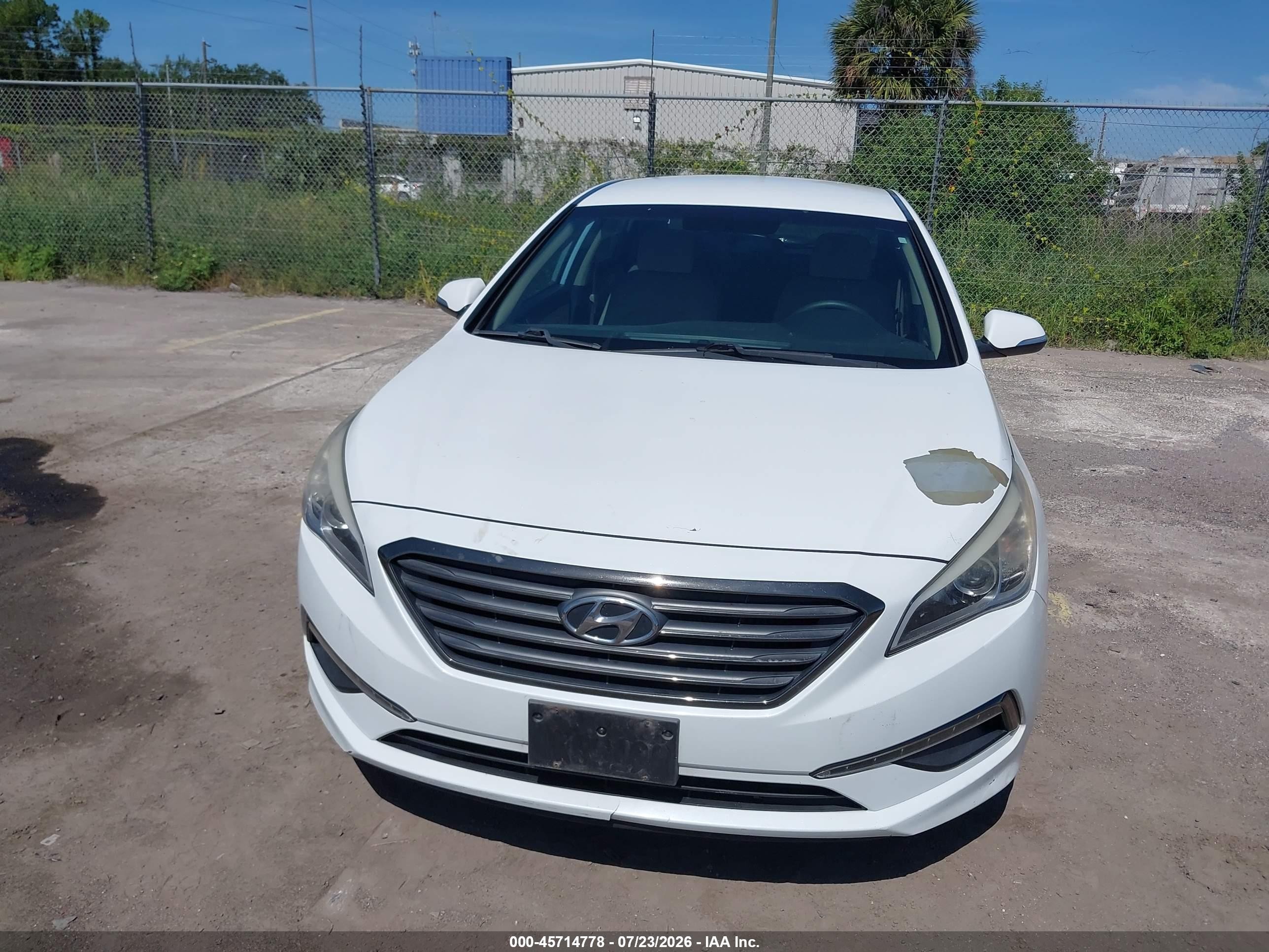 2015 Hyundai Sonata Eco White vin: 5NPE24AA7FH156336