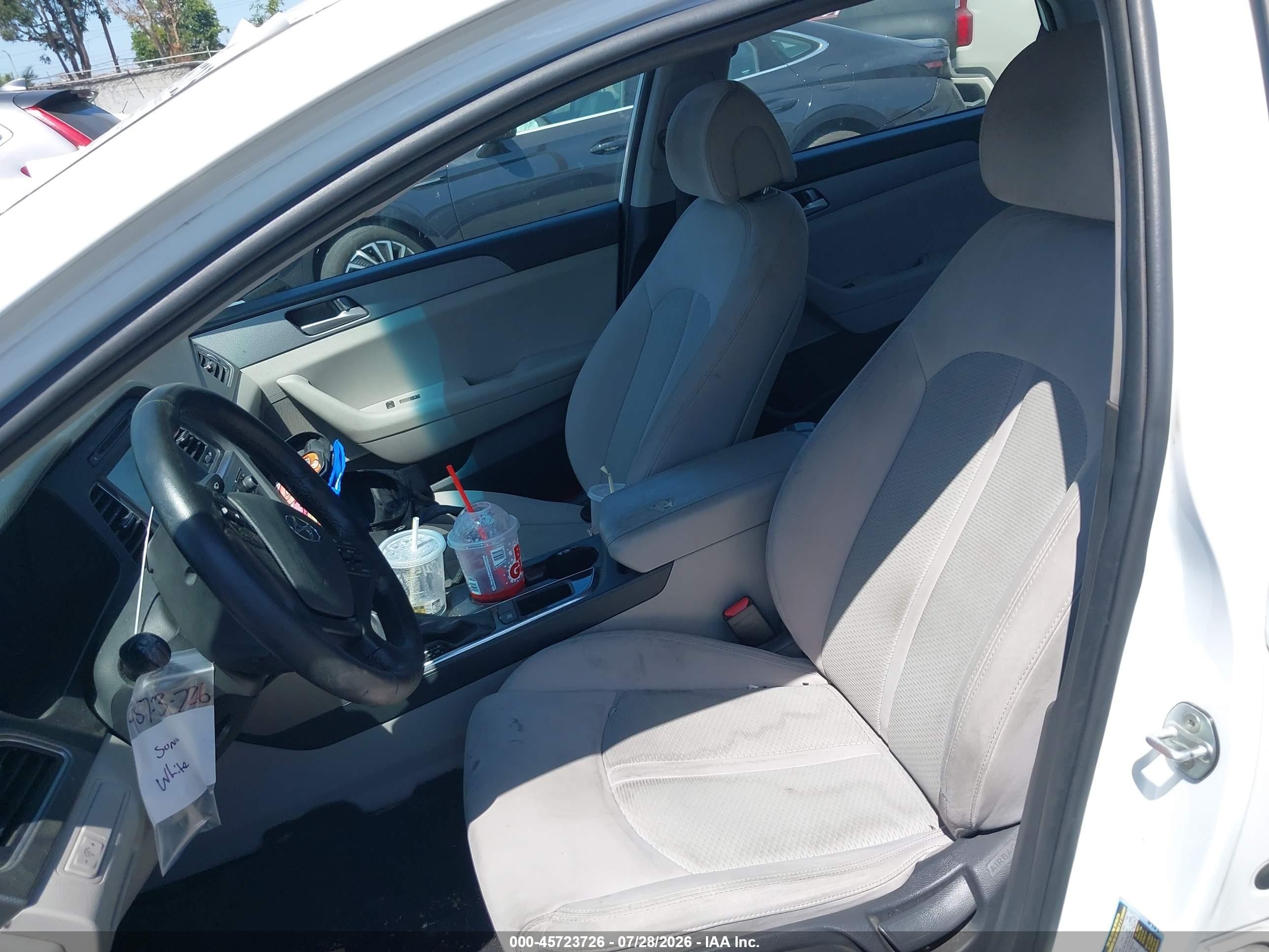 2017 Hyundai Sonata Eco White vin: 5NPE24AA7HH527496