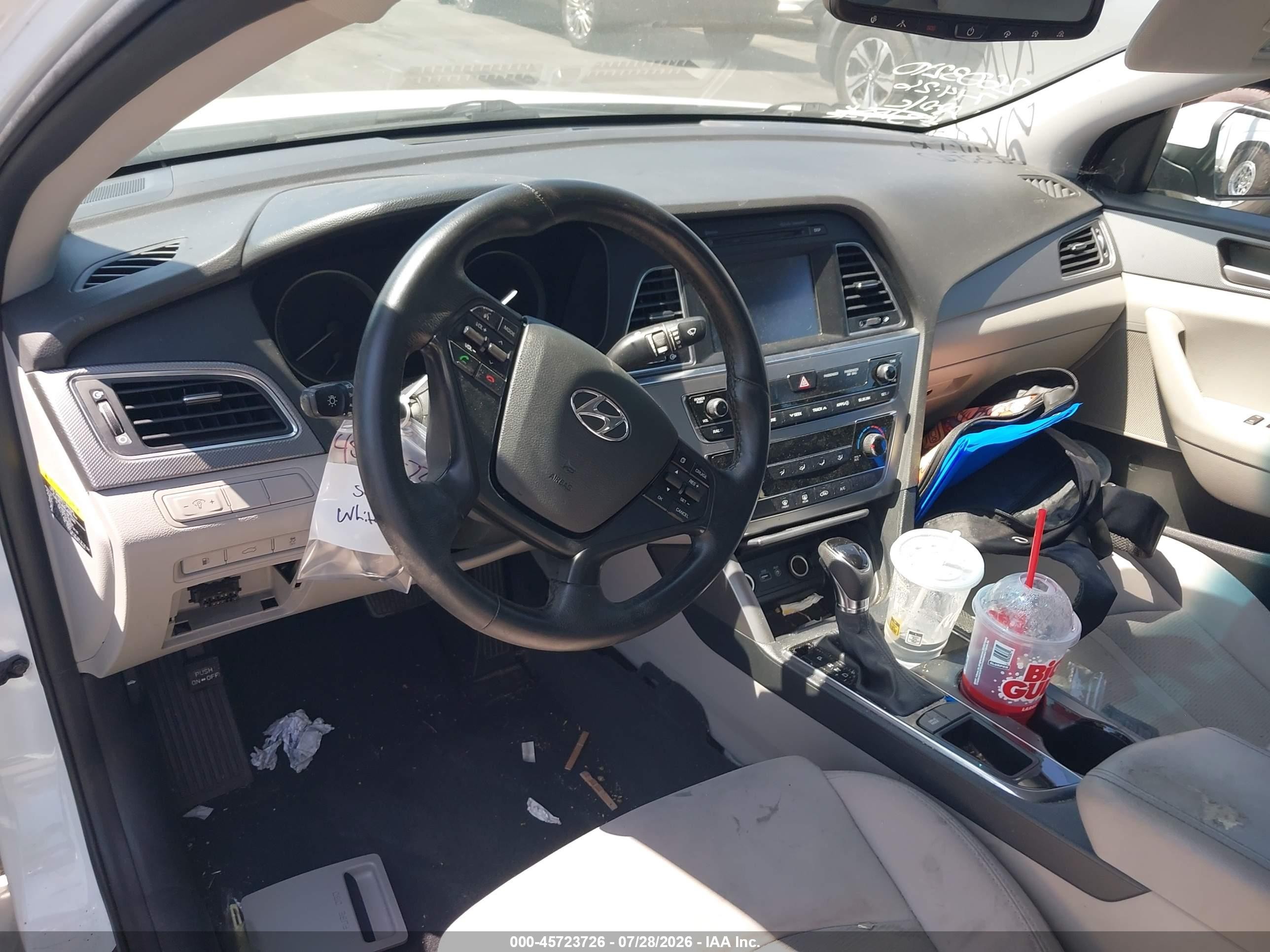 2017 Hyundai Sonata Eco White vin: 5NPE24AA7HH527496