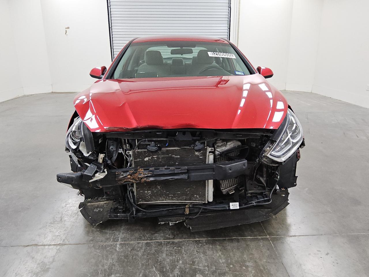 2018 Hyundai Sonata Eco Red vin: 5NPE24AA7JH701850 Damage: Front Bumper Reinforcement, Bent, > 12 Inches