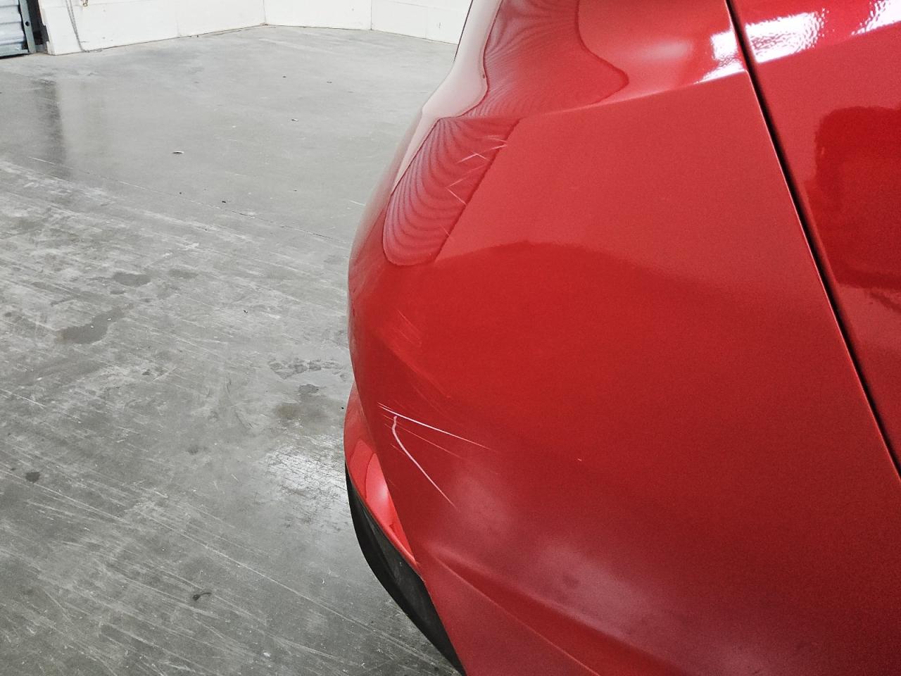 2018 Hyundai Sonata Eco Red vin: 5NPE24AA7JH701850 Damage: Rear Bumper, Heavy Scratch, > 12 Inches