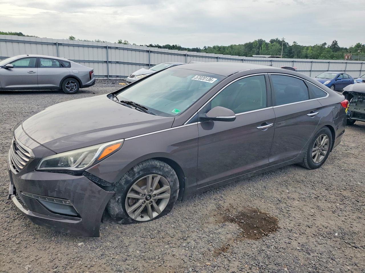2015 Hyundai Sonata Eco Gray vin: 5NPE24AA9FH152529