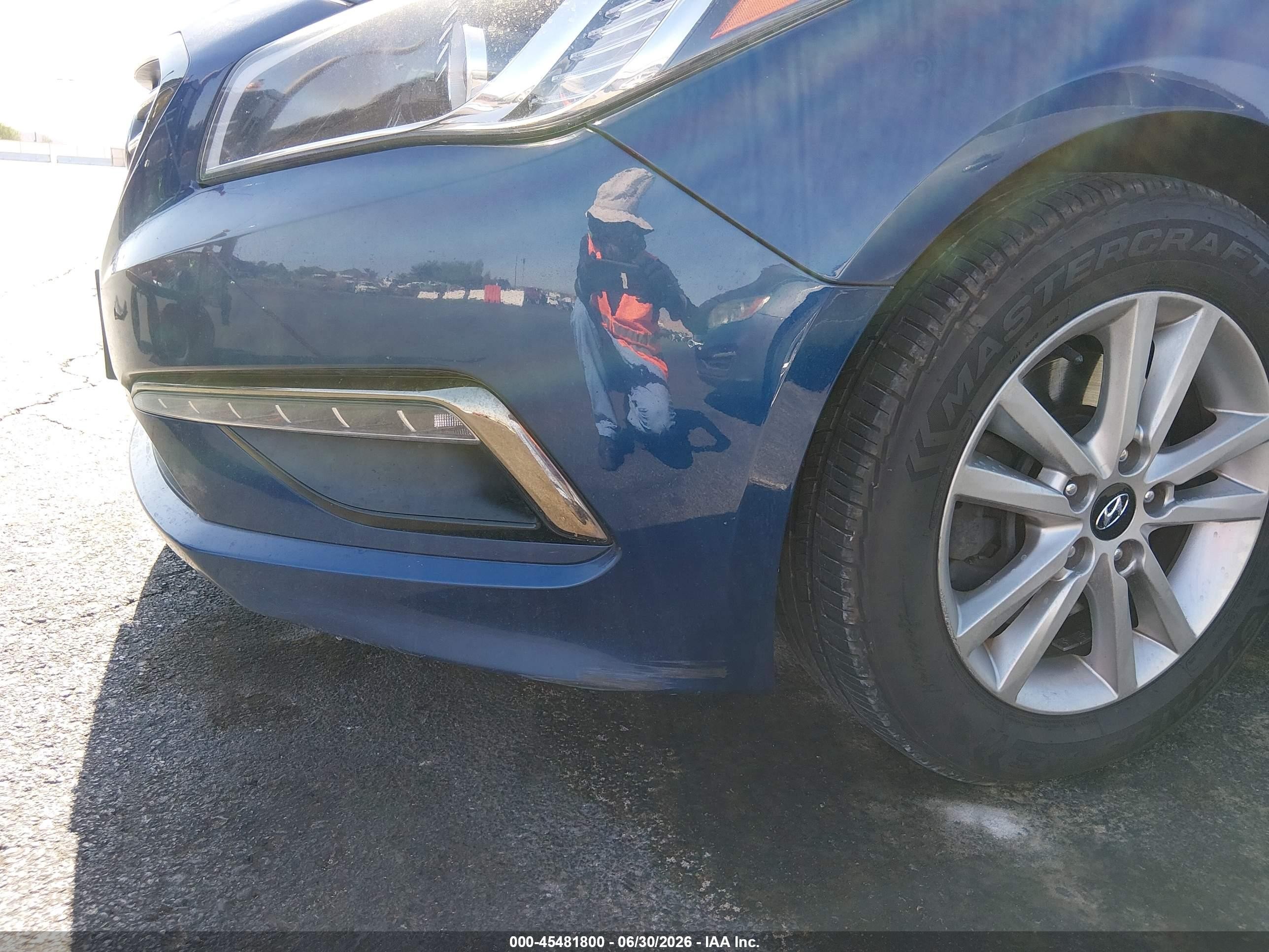 2015 Hyundai Sonata Eco Blue vin: 5NPE24AA9FH242652