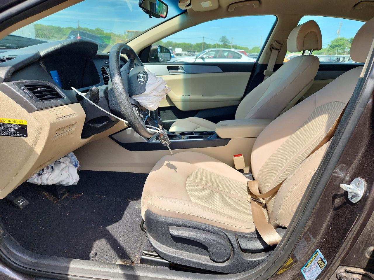 2017 Hyundai Sonata Eco Brown vin: 5NPE24AA9HH447472