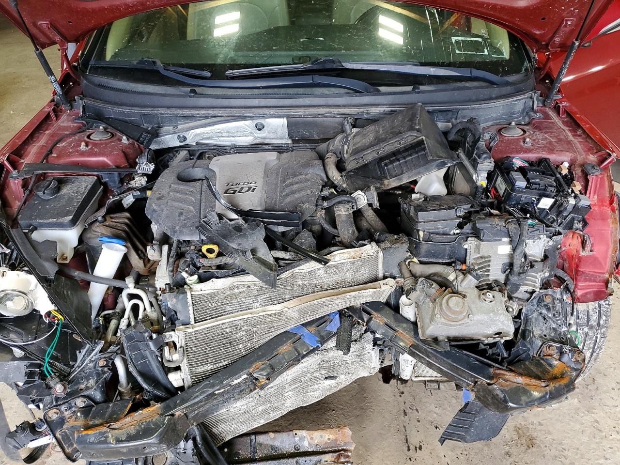2015 Hyundai Sonata Eco Бордовый vin: 5NPE24AAXFH115506