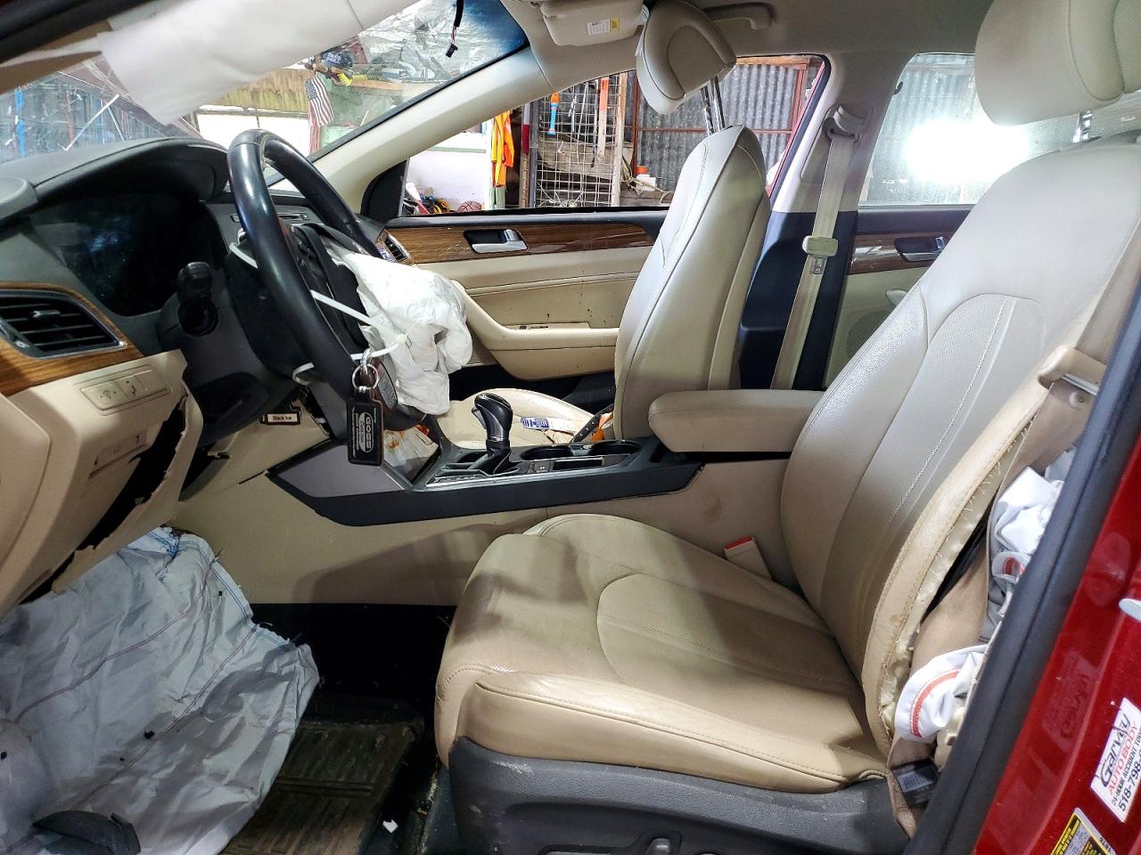 2015 Hyundai Sonata Eco Бордовый vin: 5NPE24AAXFH115506