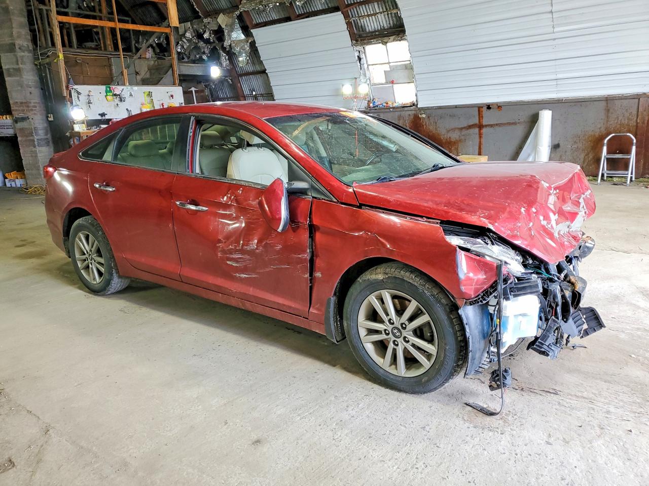 2015 Hyundai Sonata Eco Бордовый vin: 5NPE24AAXFH115506