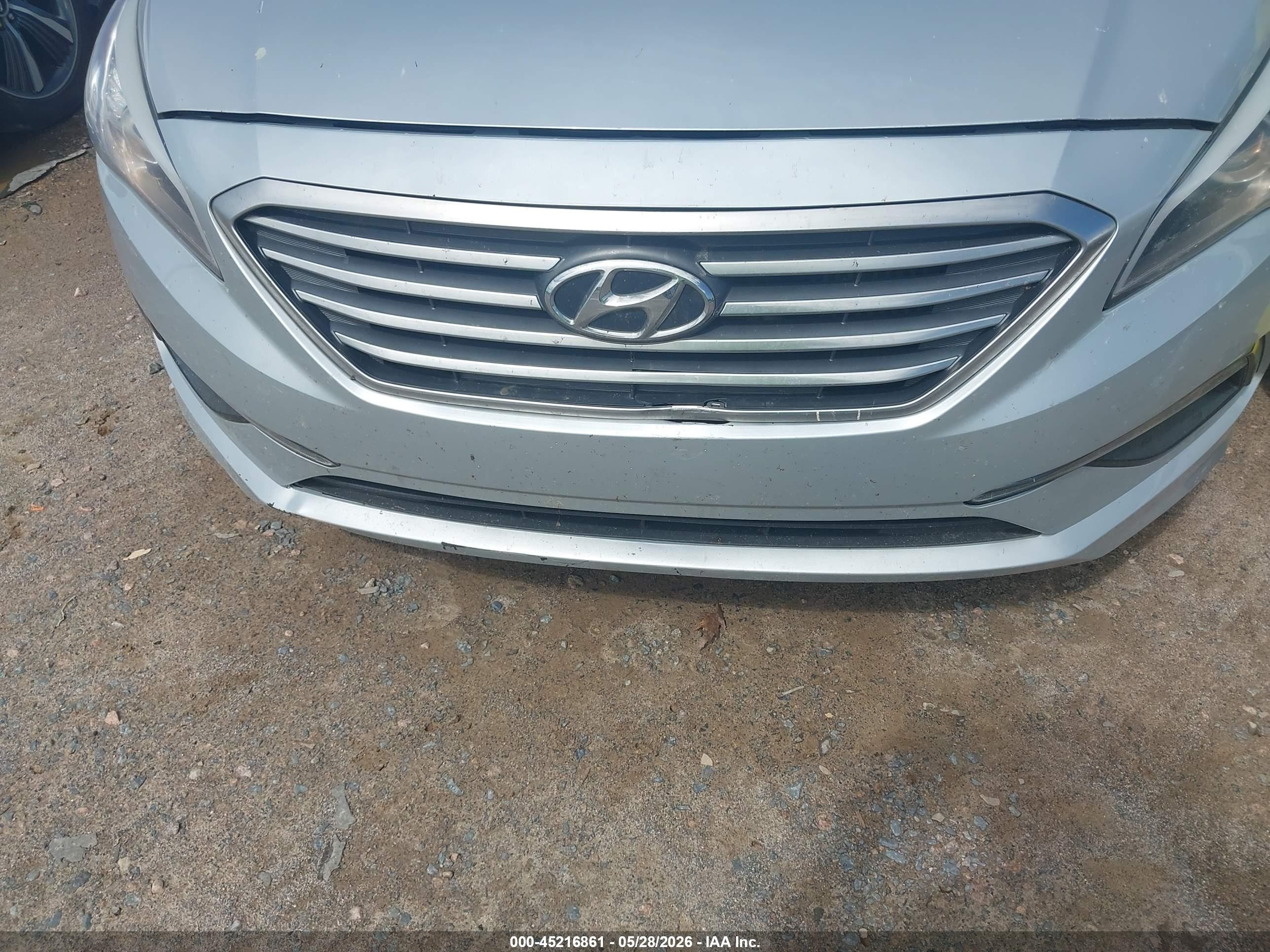 2015 Hyundai Sonata Eco Silver vin: 5NPE24AAXFH127526
