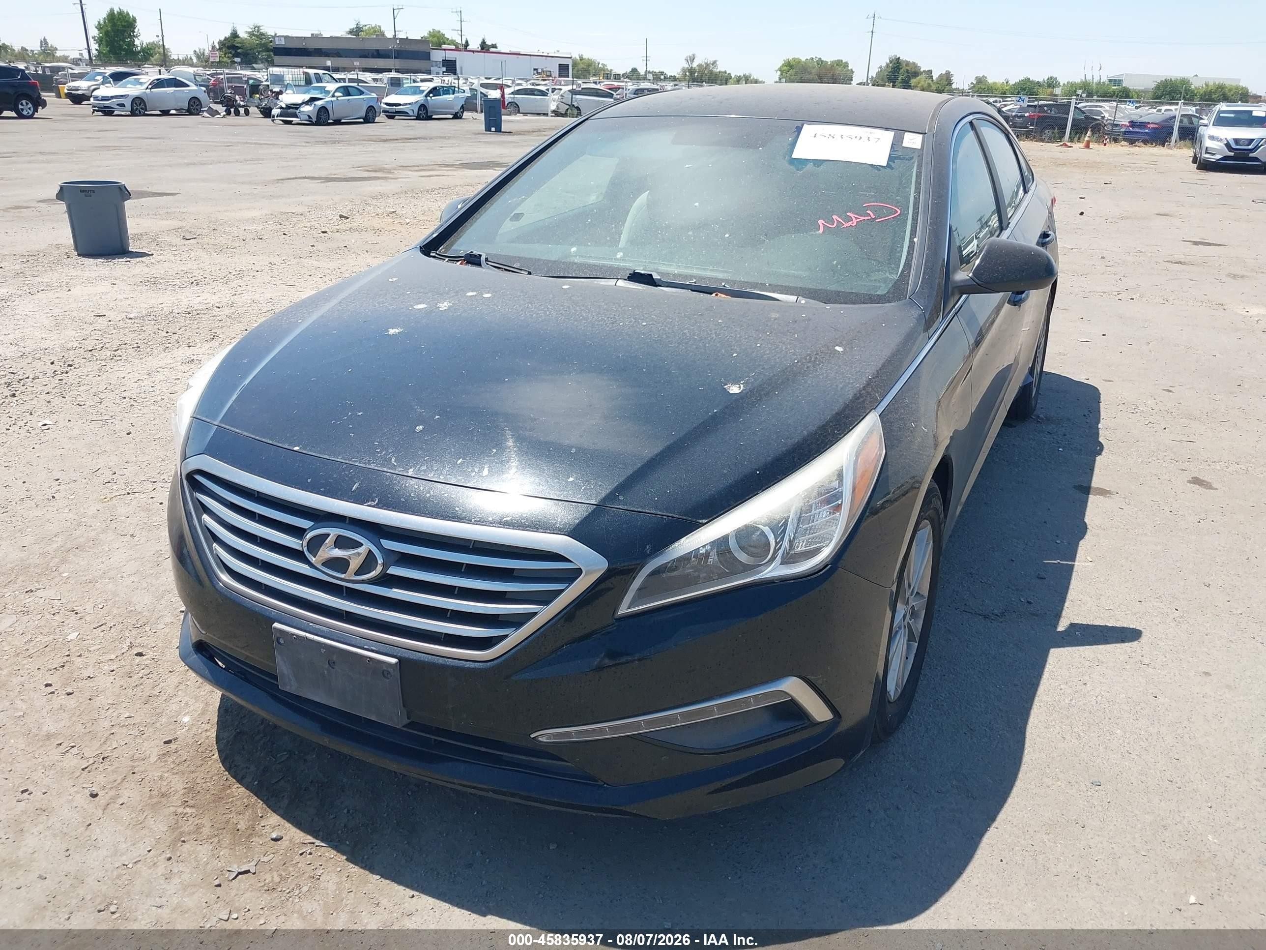 2015 Hyundai Sonata Se Black vin: 5NPE24AF0FH002336