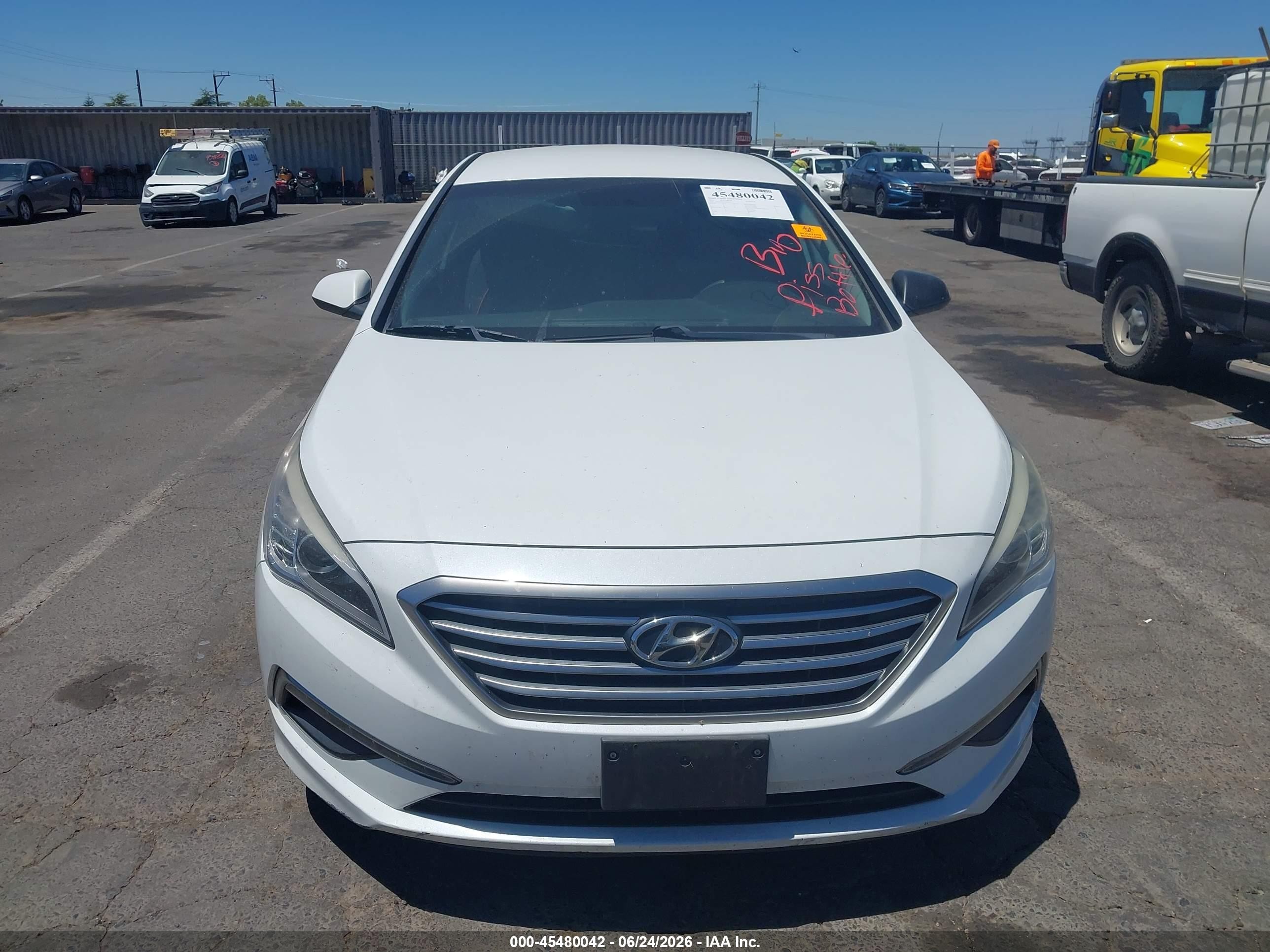 2015 Hyundai Sonata Se White vin: 5NPE24AF0FH004412