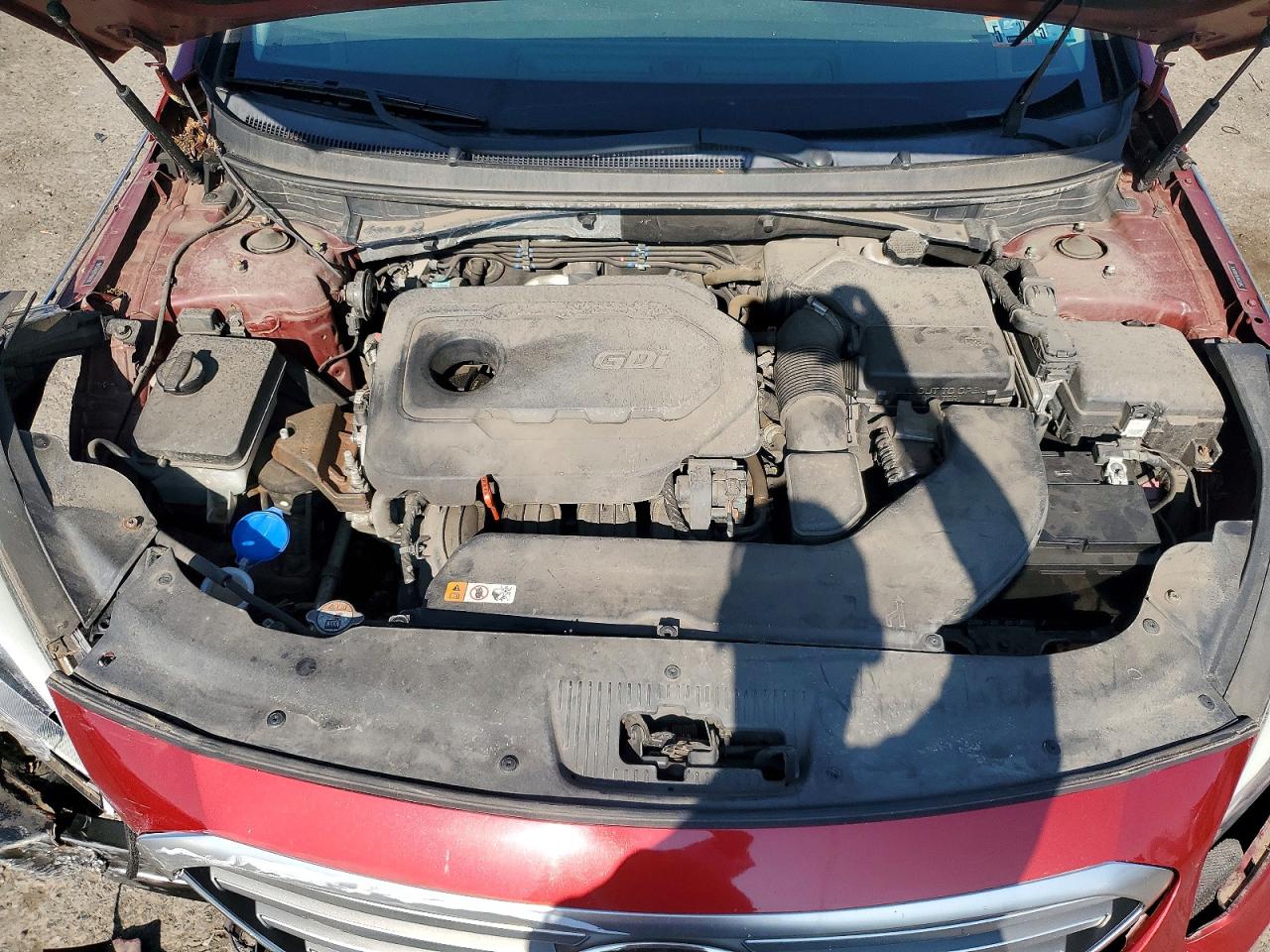 2015 Hyundai Sonata Se Red vin: 5NPE24AF0FH008475