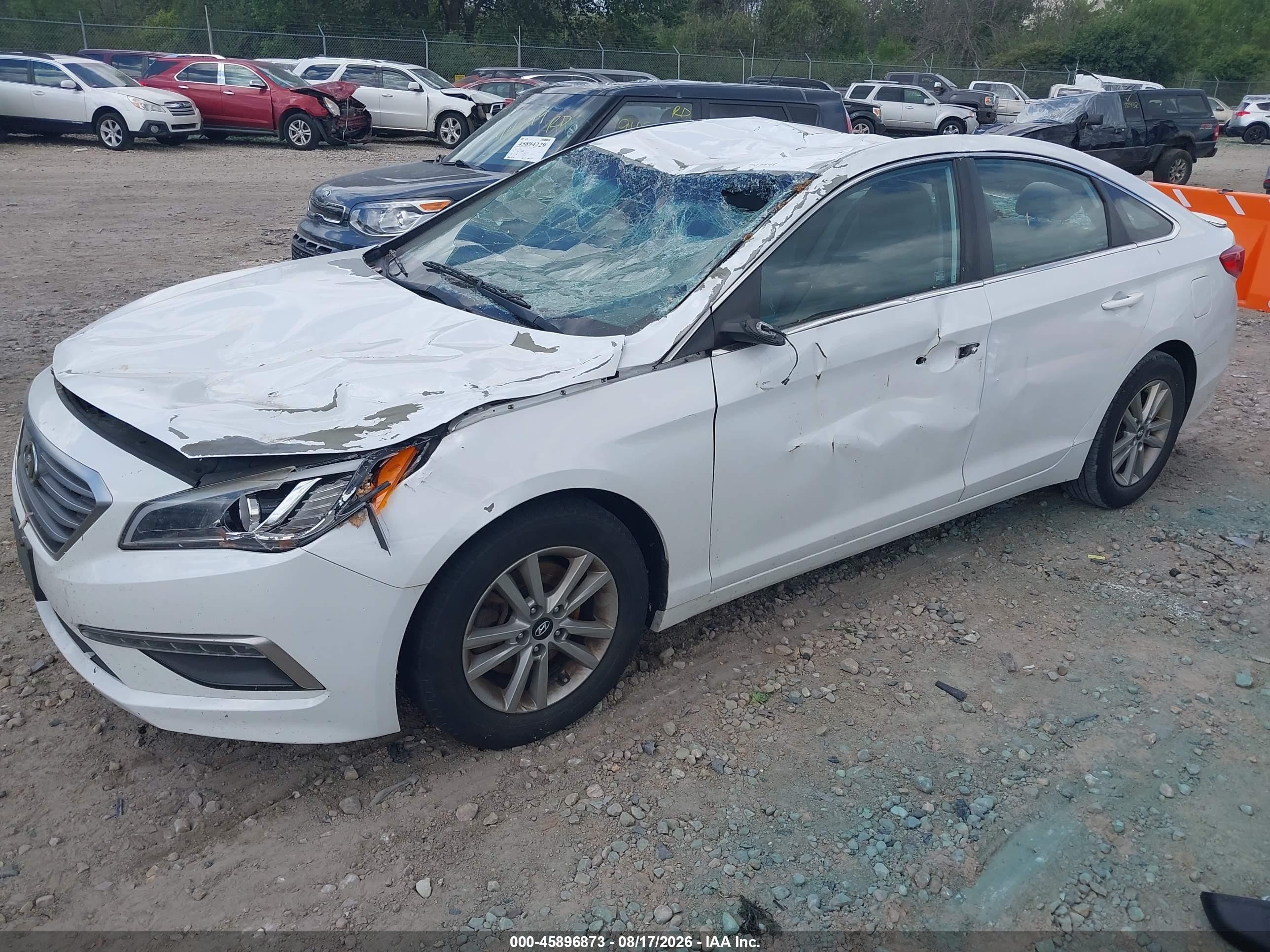 2015 Hyundai Sonata Se Белый vin: 5NPE24AF0FH022005