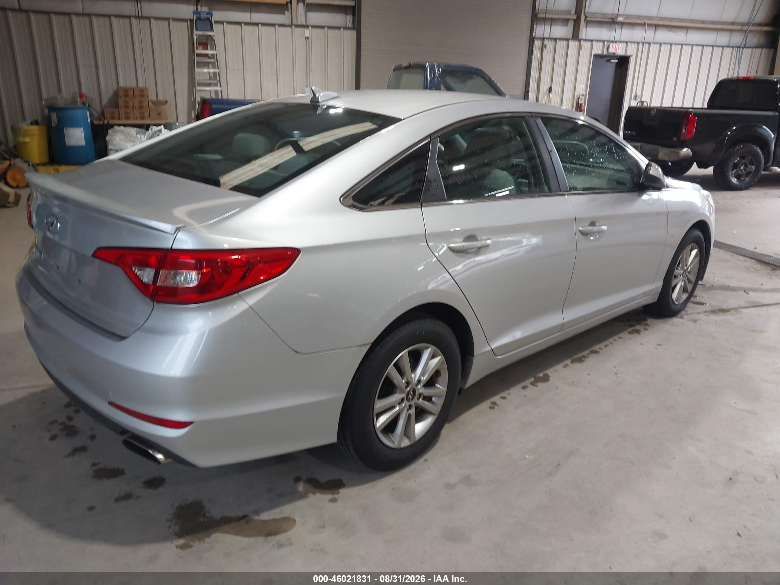 2015 Hyundai Sonata Se Silver vin: 5NPE24AF0FH025387
