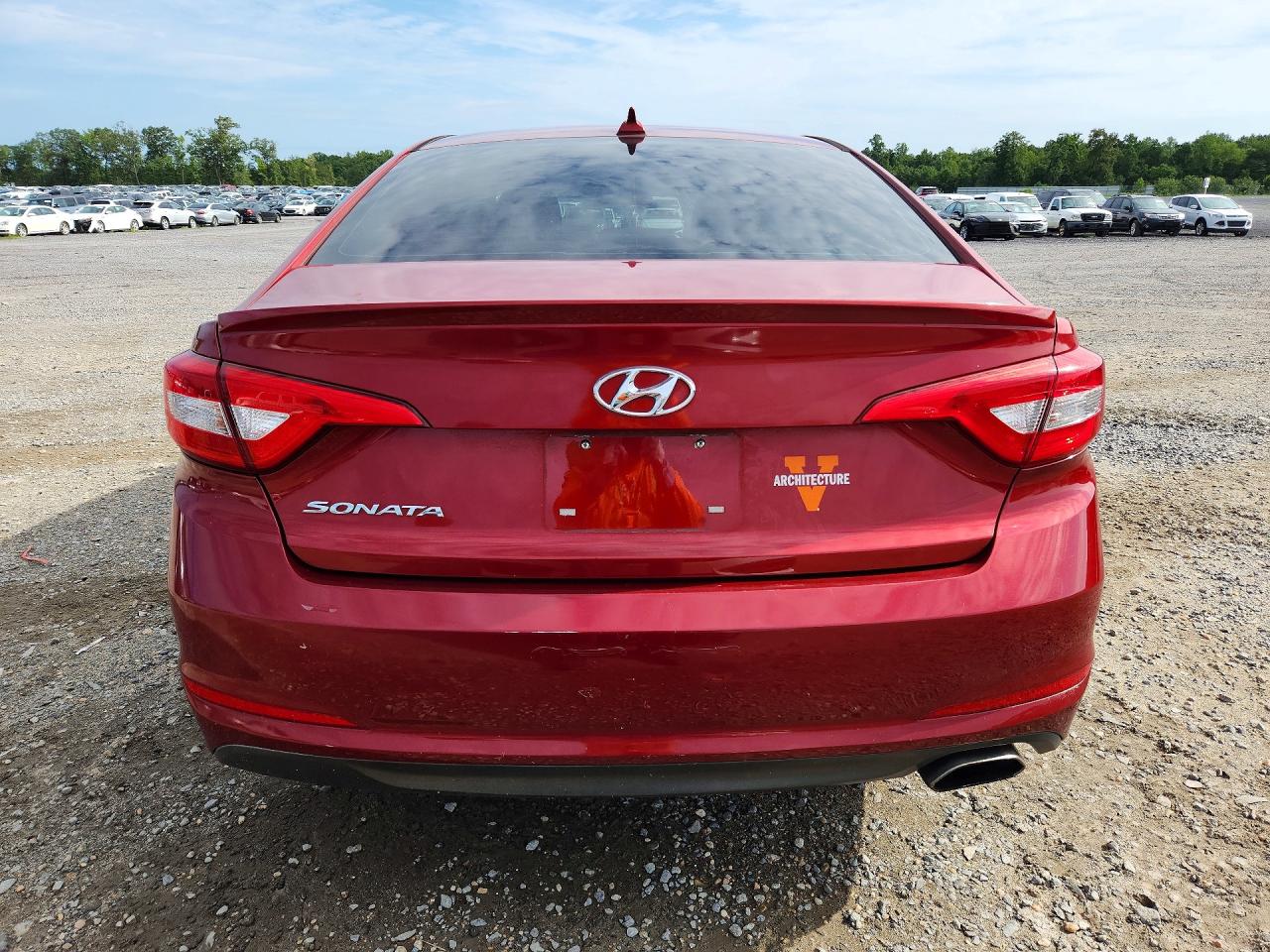 2015 Hyundai Sonata Se Red vin: 5NPE24AF0FH042500