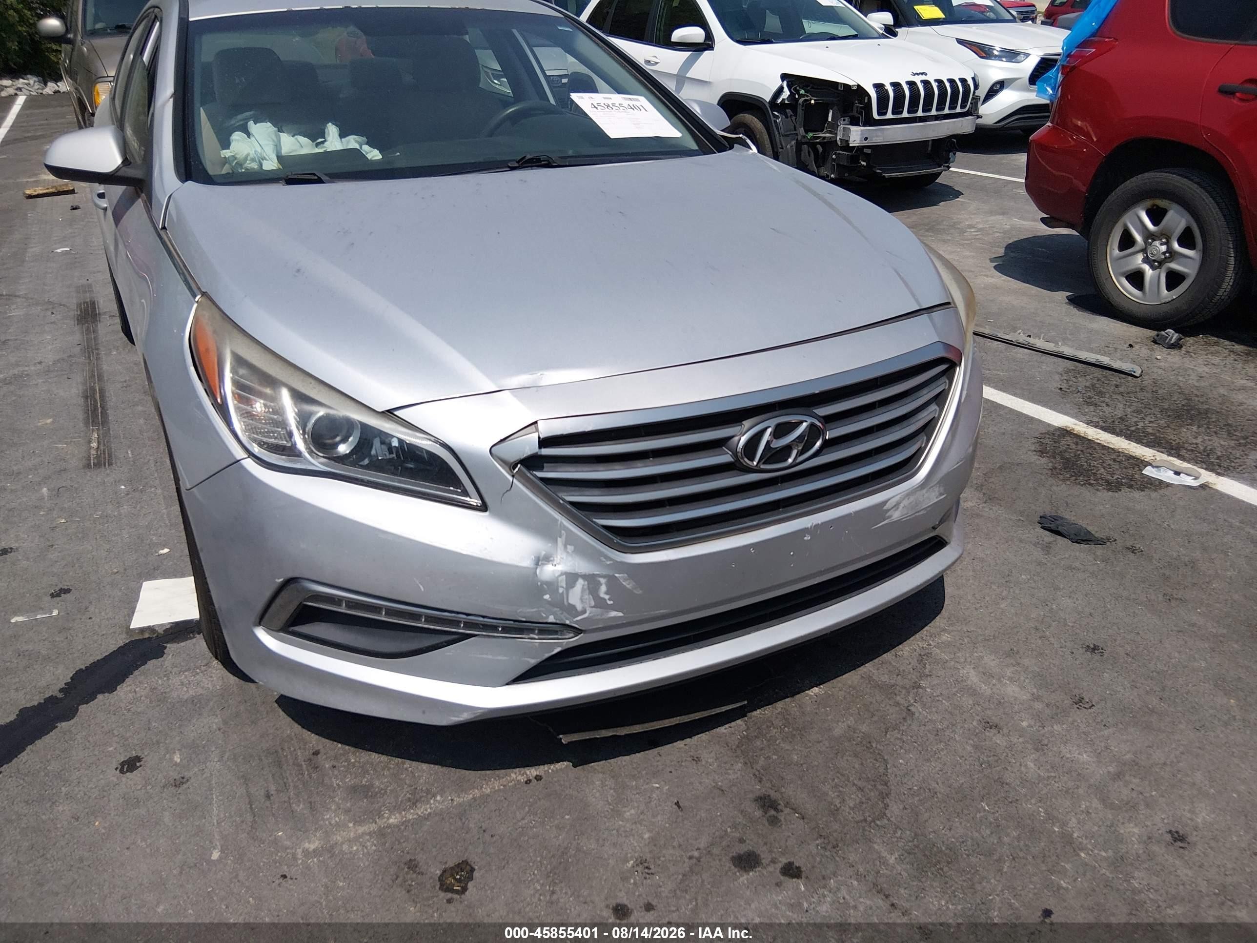 2015 Hyundai Sonata Se Gray vin: 5NPE24AF0FH058048