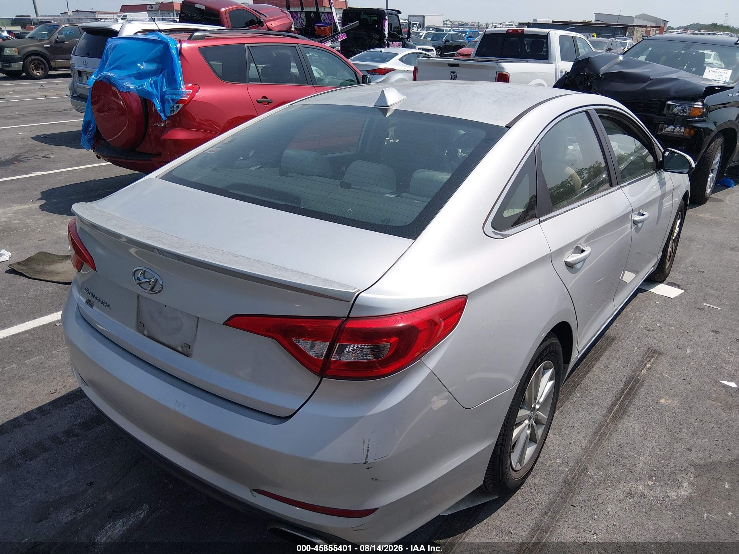 2015 Hyundai Sonata Se Gray vin: 5NPE24AF0FH058048