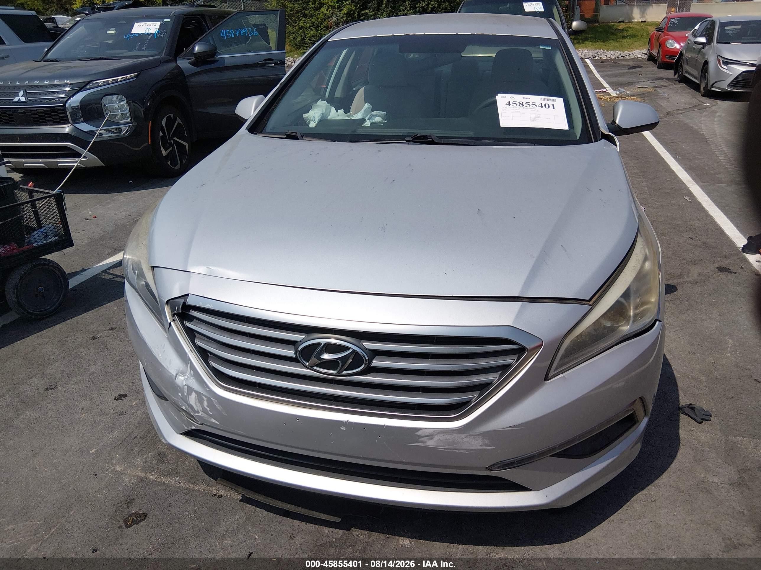 2015 Hyundai Sonata Se Gray vin: 5NPE24AF0FH058048