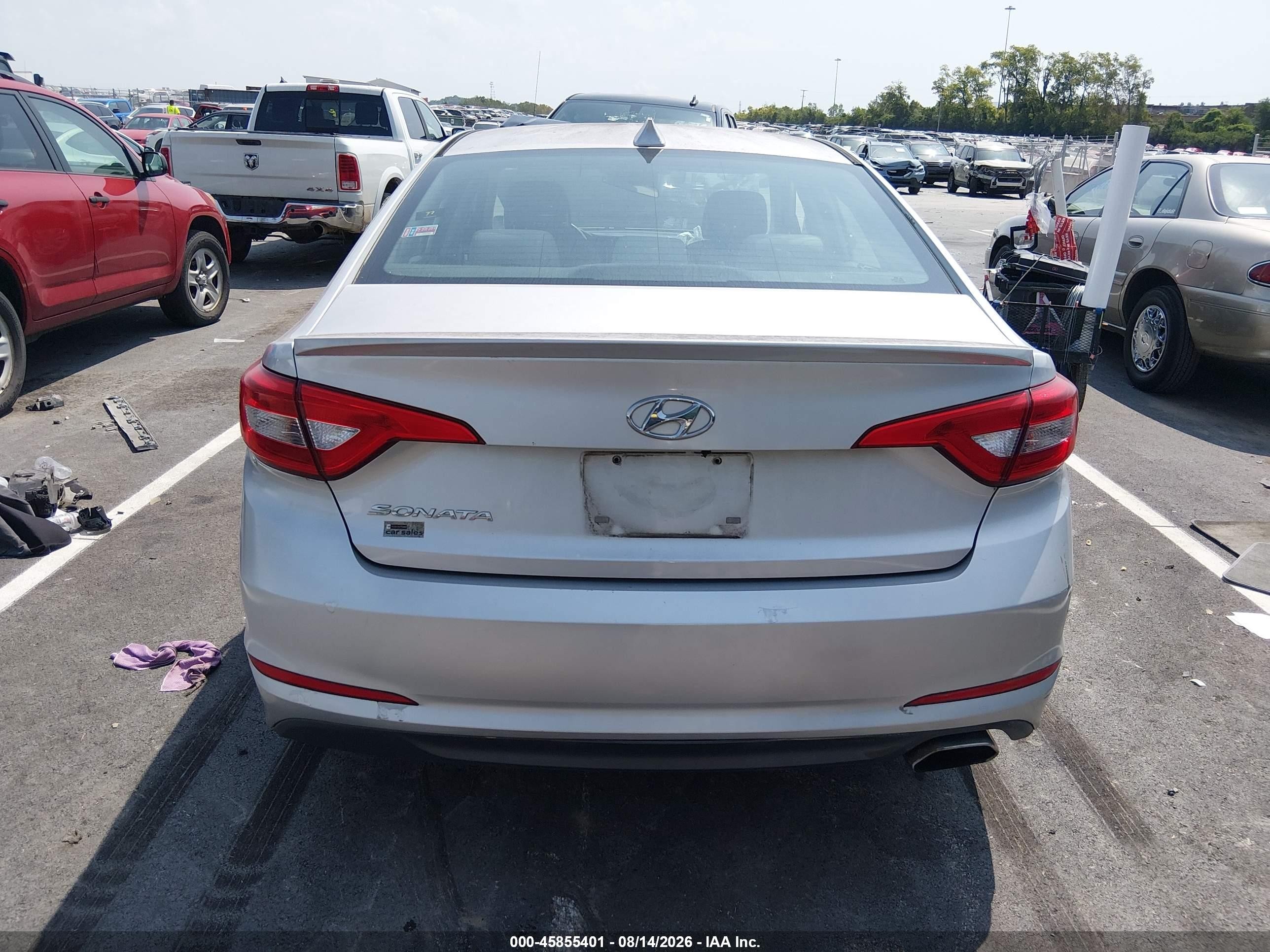 2015 Hyundai Sonata Se Gray vin: 5NPE24AF0FH058048