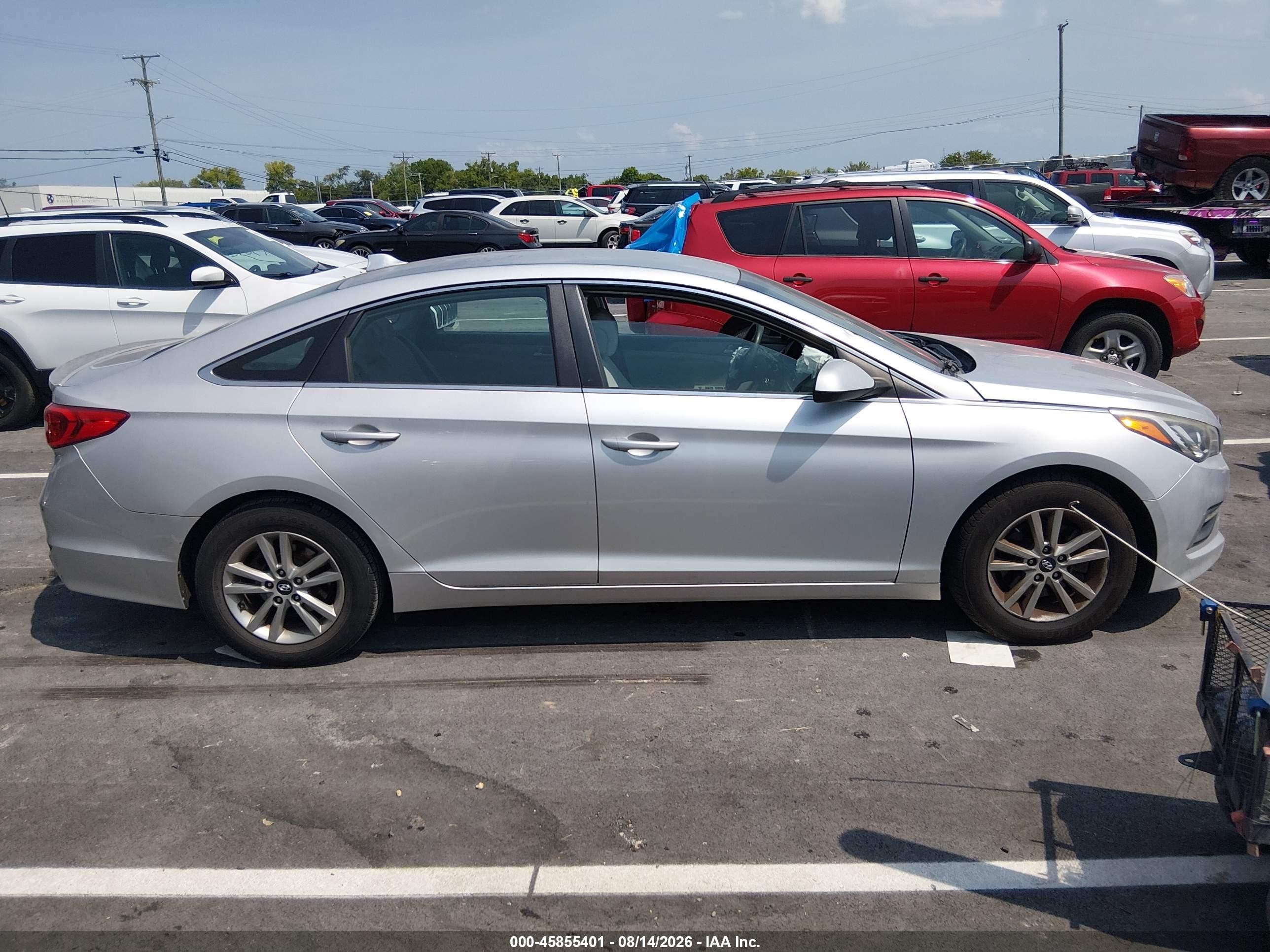 2015 Hyundai Sonata Se Gray vin: 5NPE24AF0FH058048
