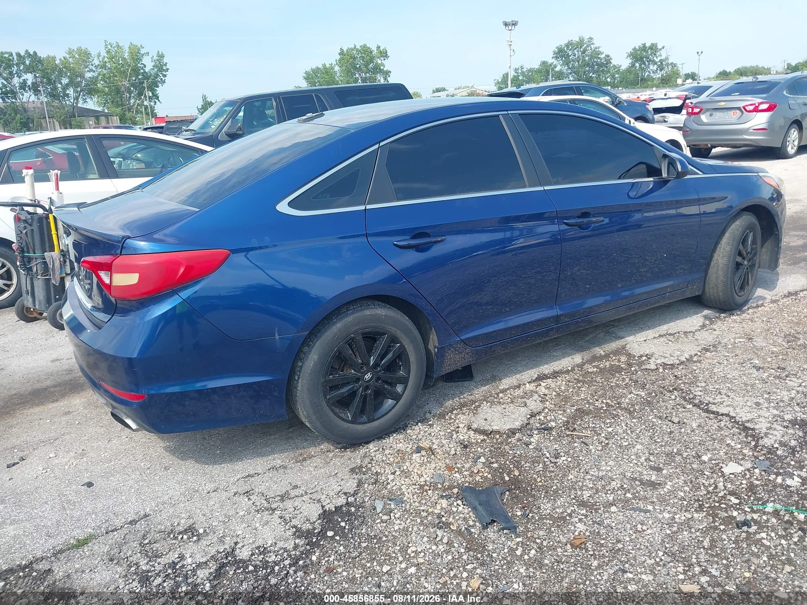 2015 Hyundai Sonata Se Blue vin: 5NPE24AF0FH066070