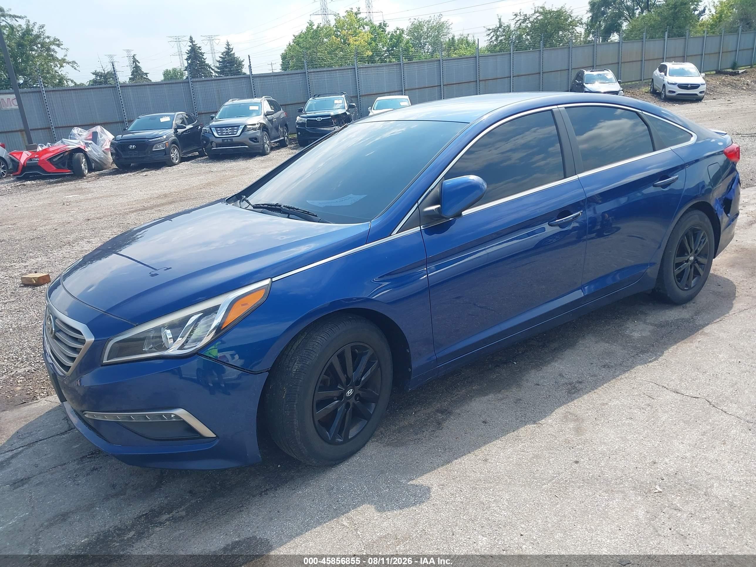 2015 Hyundai Sonata Se Blue vin: 5NPE24AF0FH066070
