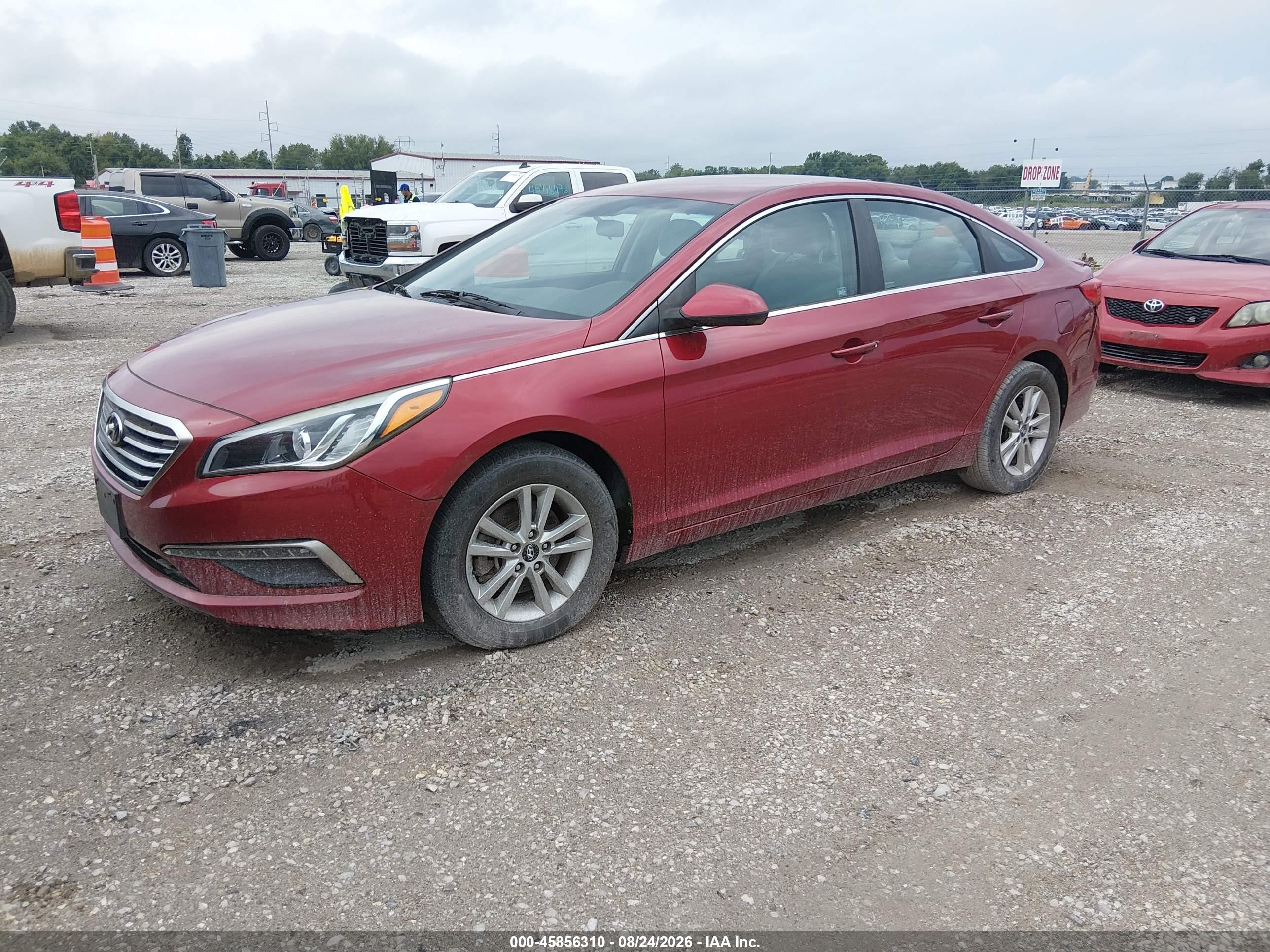 2015 Hyundai Sonata Se Red vin: 5NPE24AF0FH072290