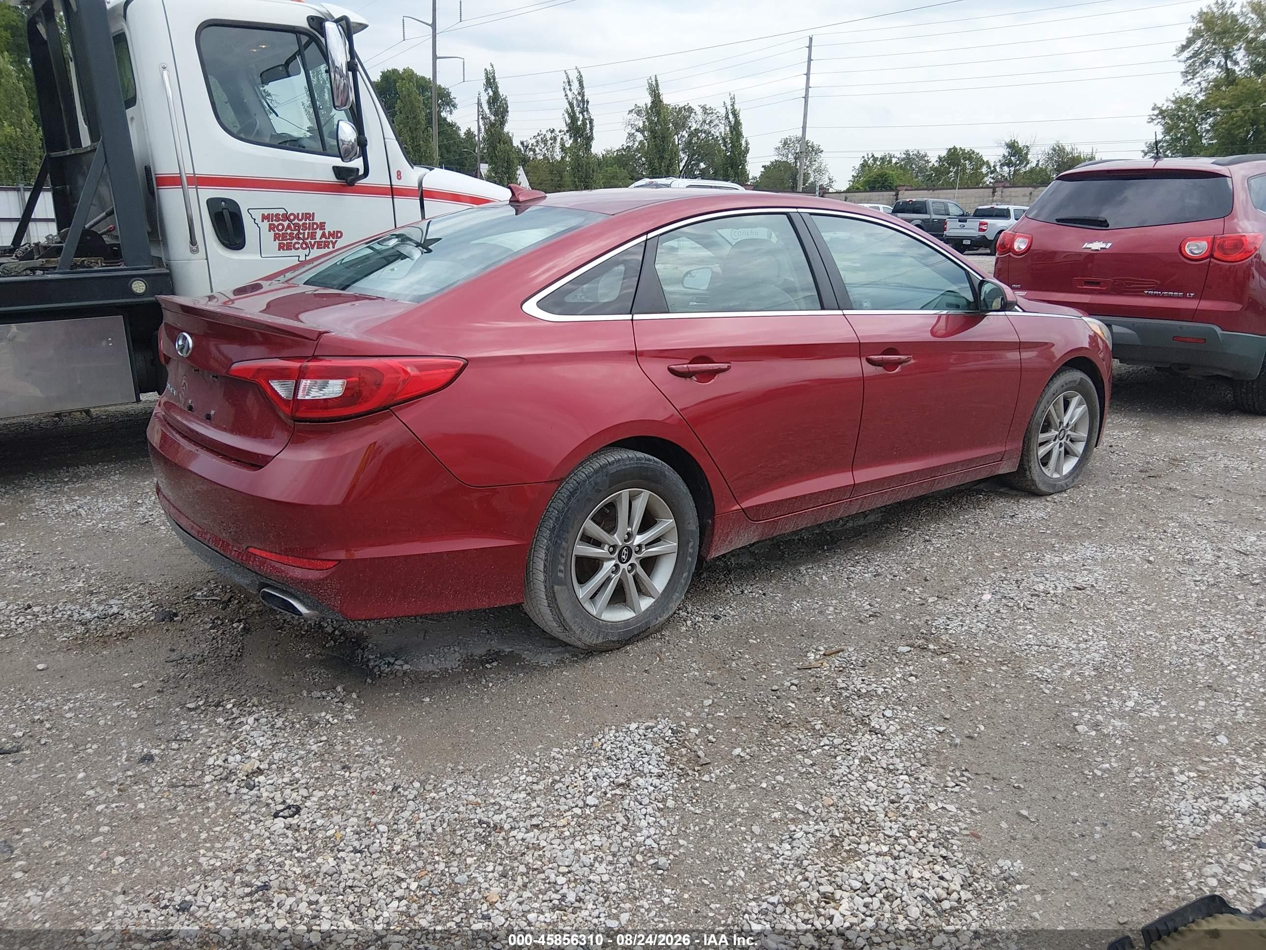 2015 Hyundai Sonata Se Red vin: 5NPE24AF0FH072290